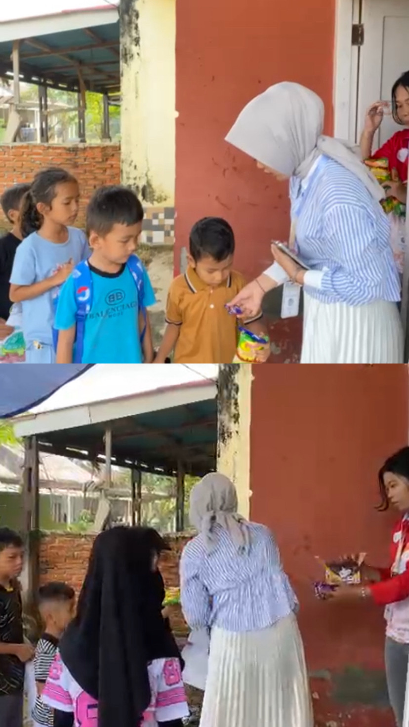 Selesai literasi mewarnai bersama anak-anak 