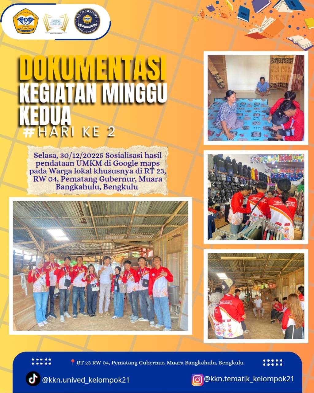 Sosialisasi hasil pembuatan Google Maps 