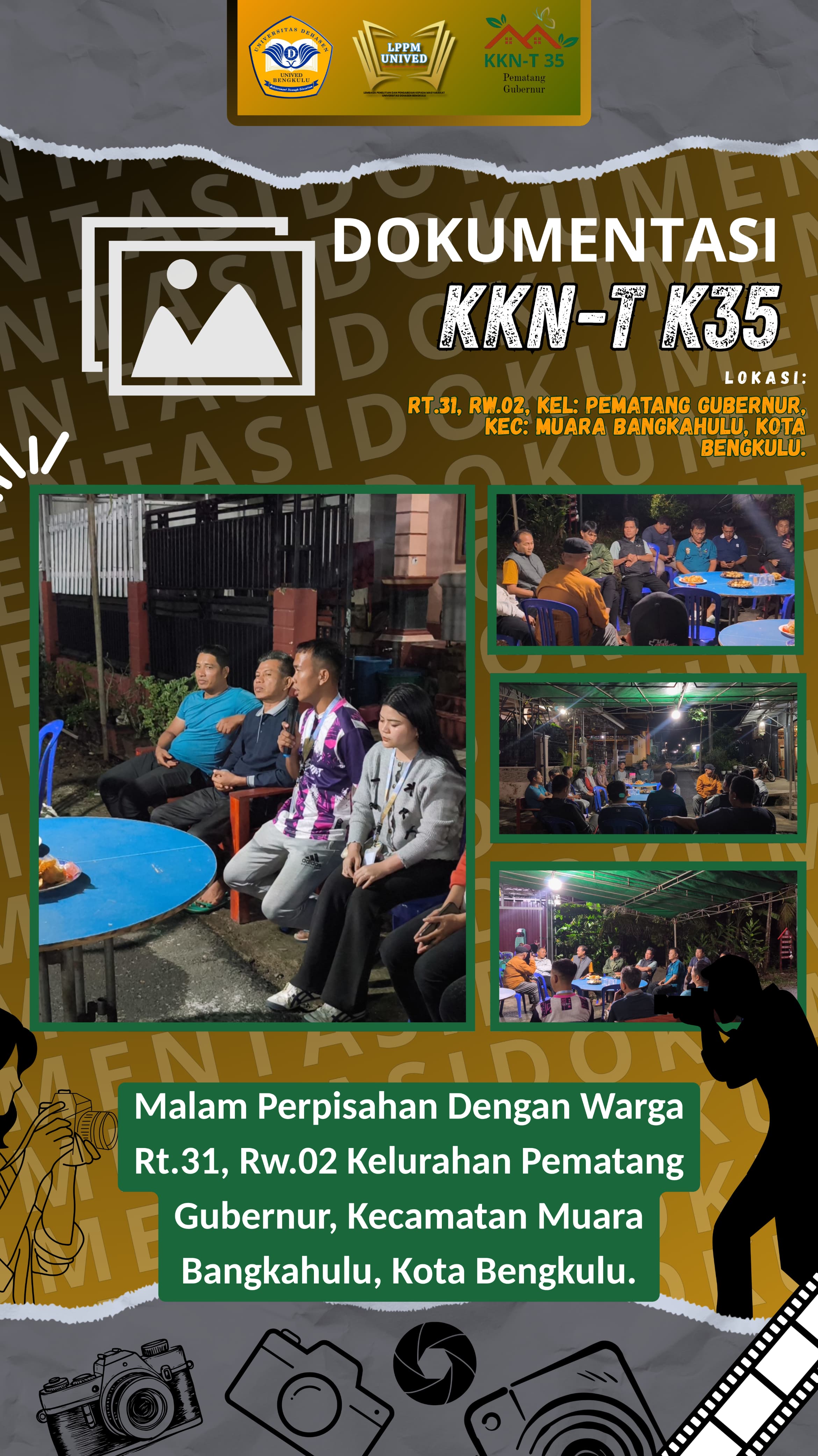 Malam pamitan bersama warga rt 31 rw 02 pematang gubernur