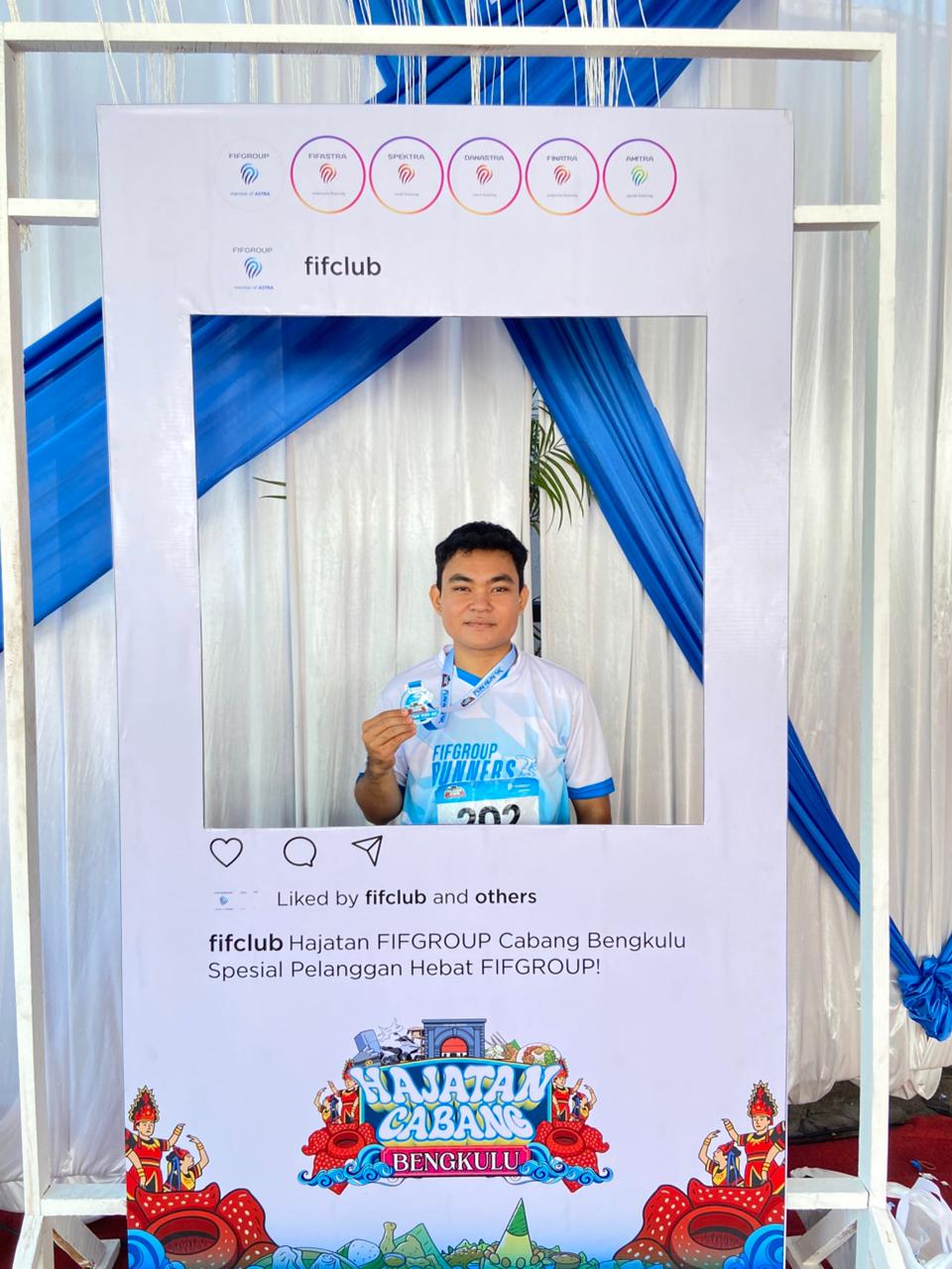 Menghadiri hajatan fifgrub cabang bengkulu