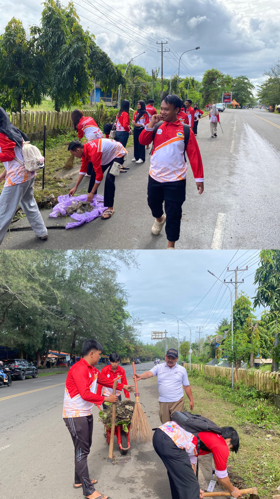 Pembersihan sekitar pantar