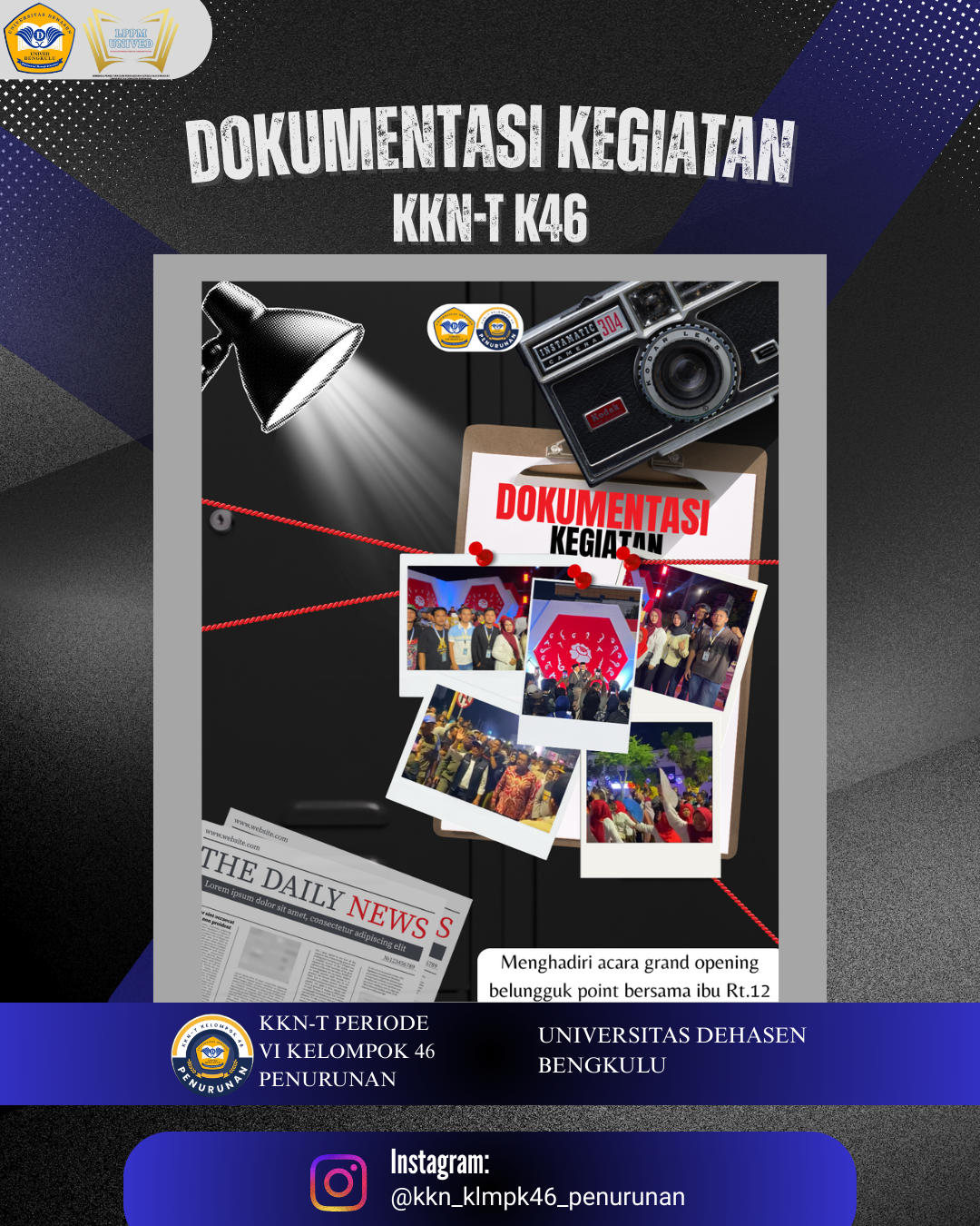 Menghadiri acara grand opening belungguk point bersama ibu rt.12 kelurahan penurunan kkn-t kelompok 46