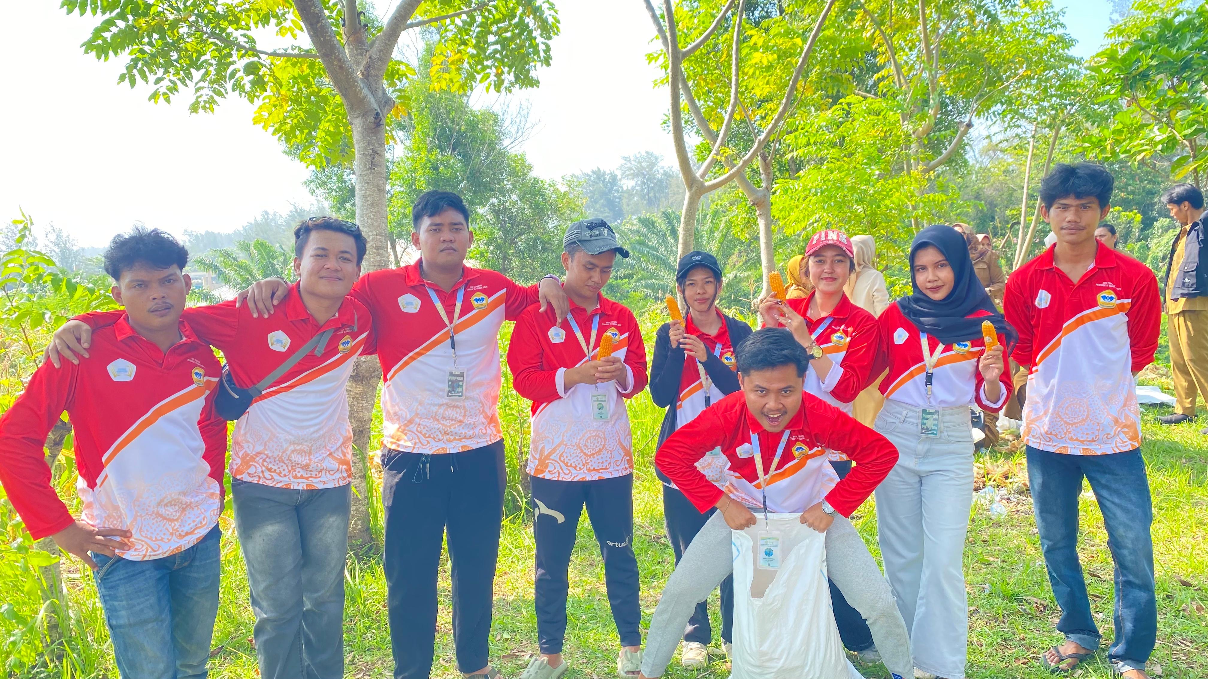 Panen jagung bersama kelurahan penurunan dan aliansi kkn penurunan