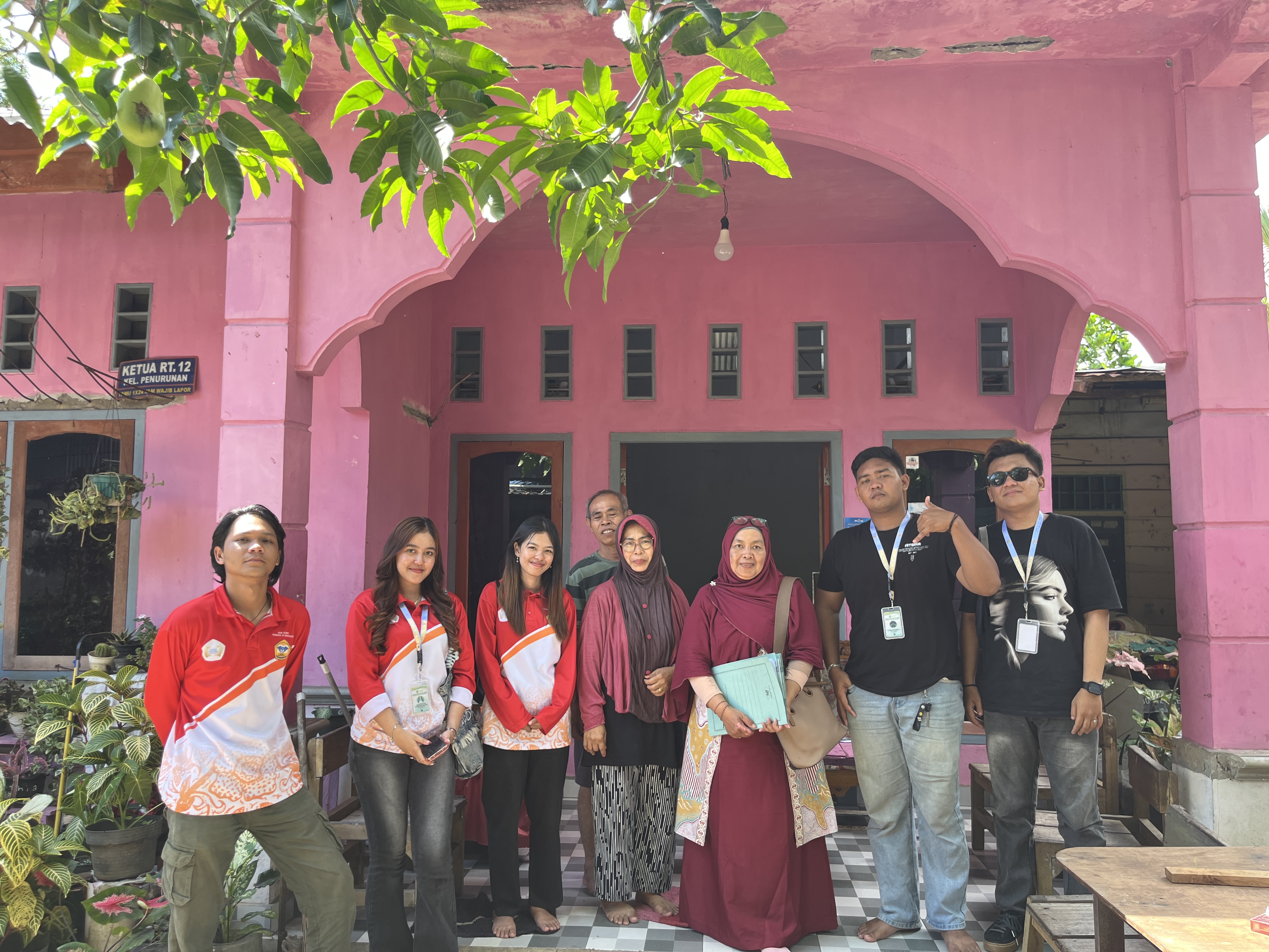 Penarikan kkn 46 oleh DPL di rumah RT 12 