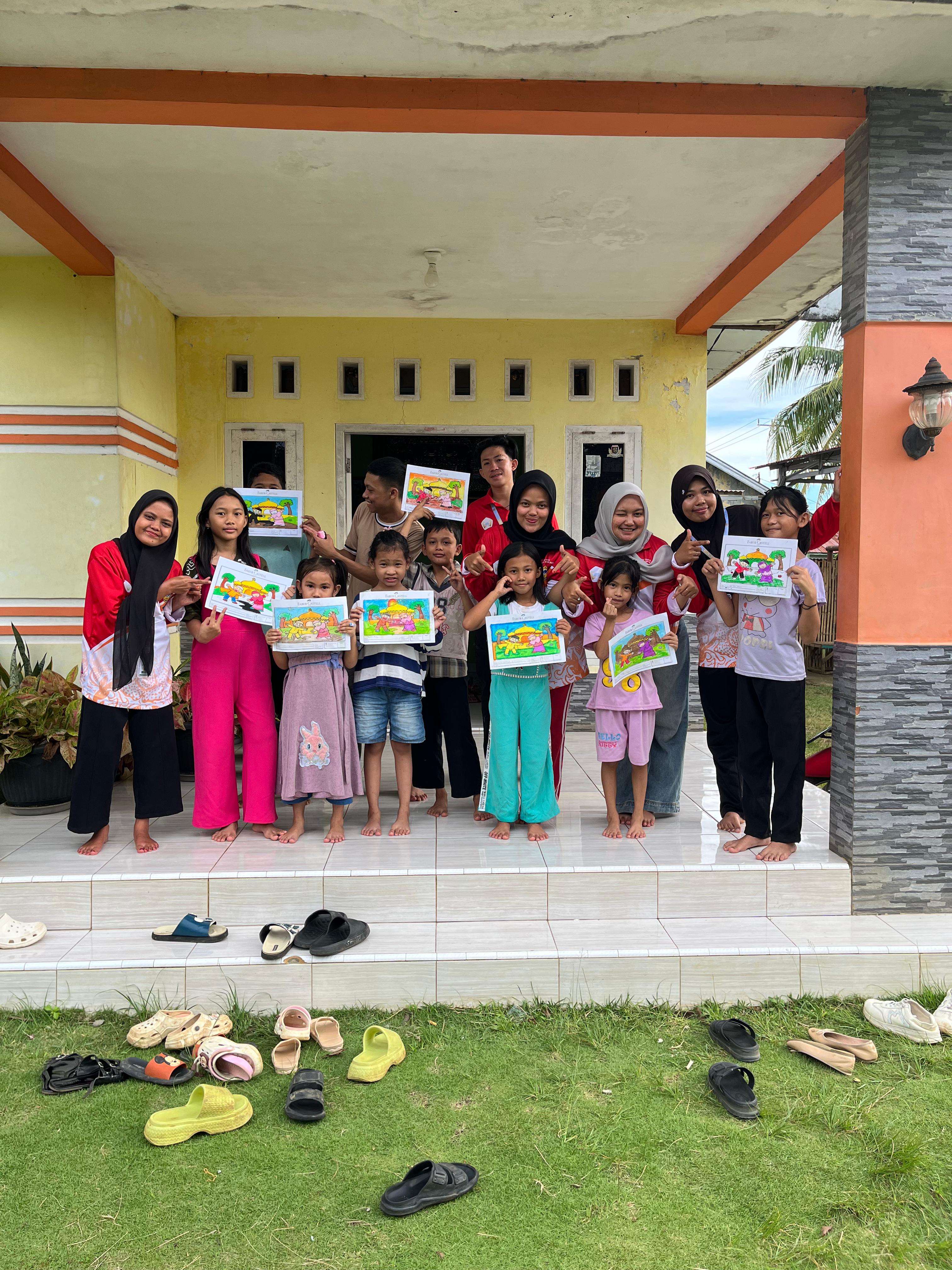 Kegiatan (RUMCER) Rumah cerdas belajar bersama adek adek  RT 29 RW 01  pematang gubernur 