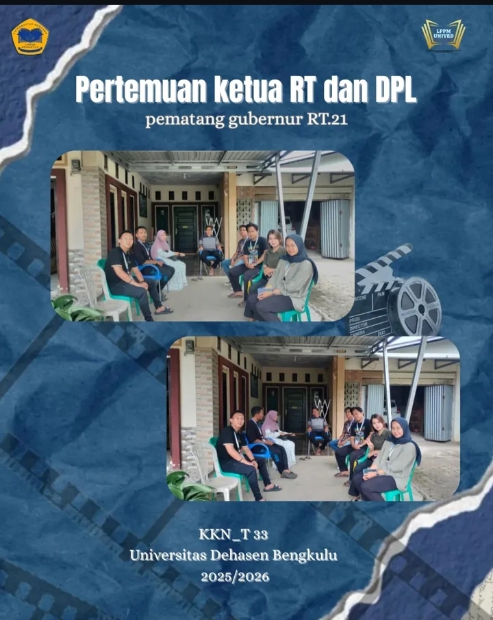 pertemuan ketua rt21 dan dosen pembimbing lapangan 