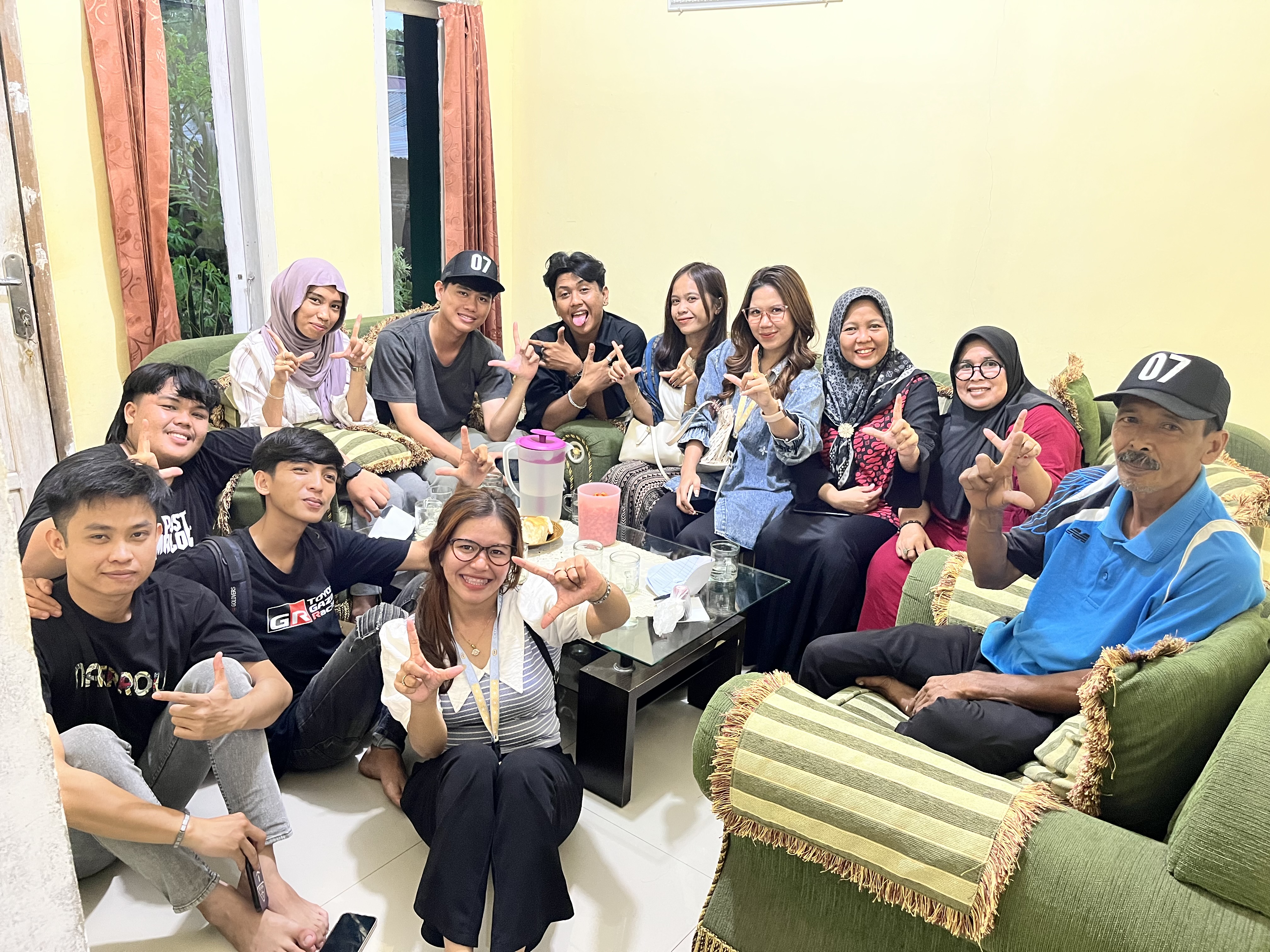 Penjemputan  dirumah pak RT 