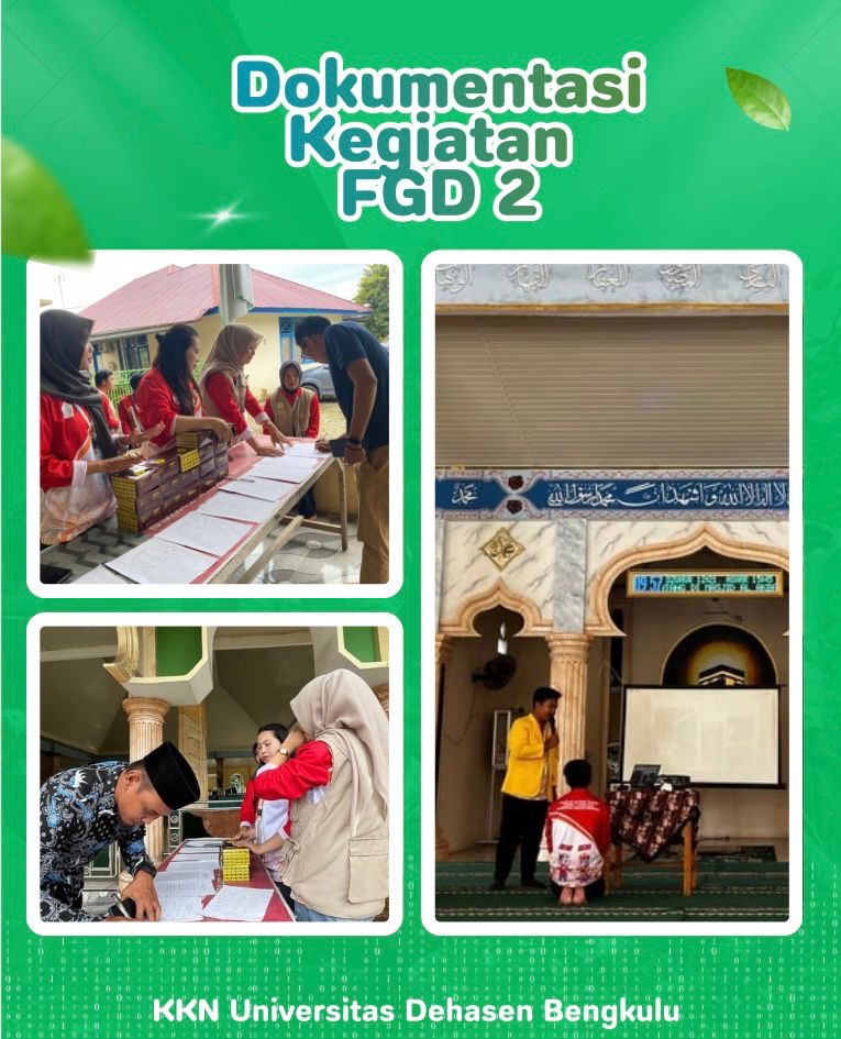 FGD 2 Pemaparan dan Evaluasi Program Kerja Selama Satu Bulan Pelaksanaan KKN
