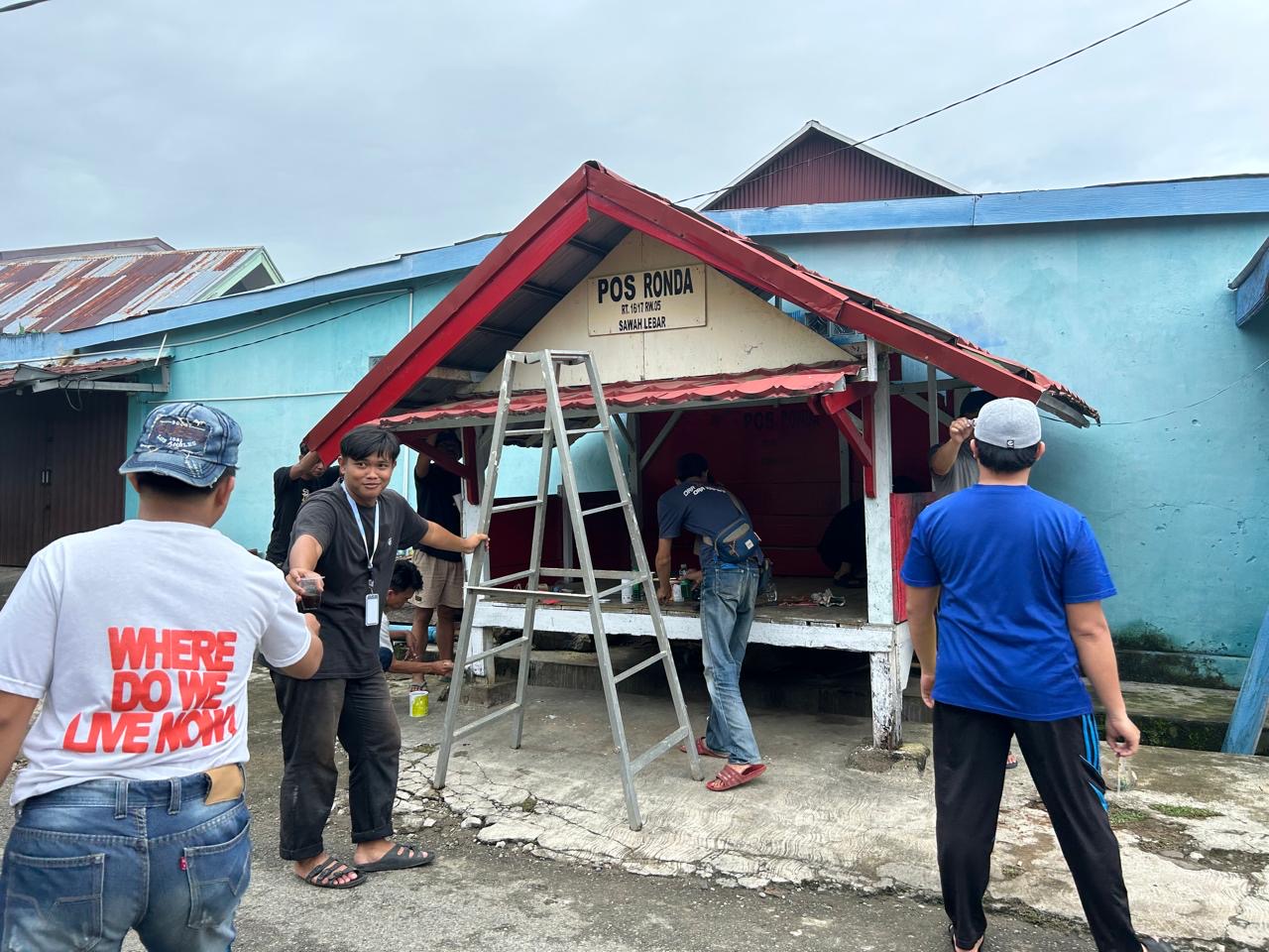 Proker pengecetan pos ronda