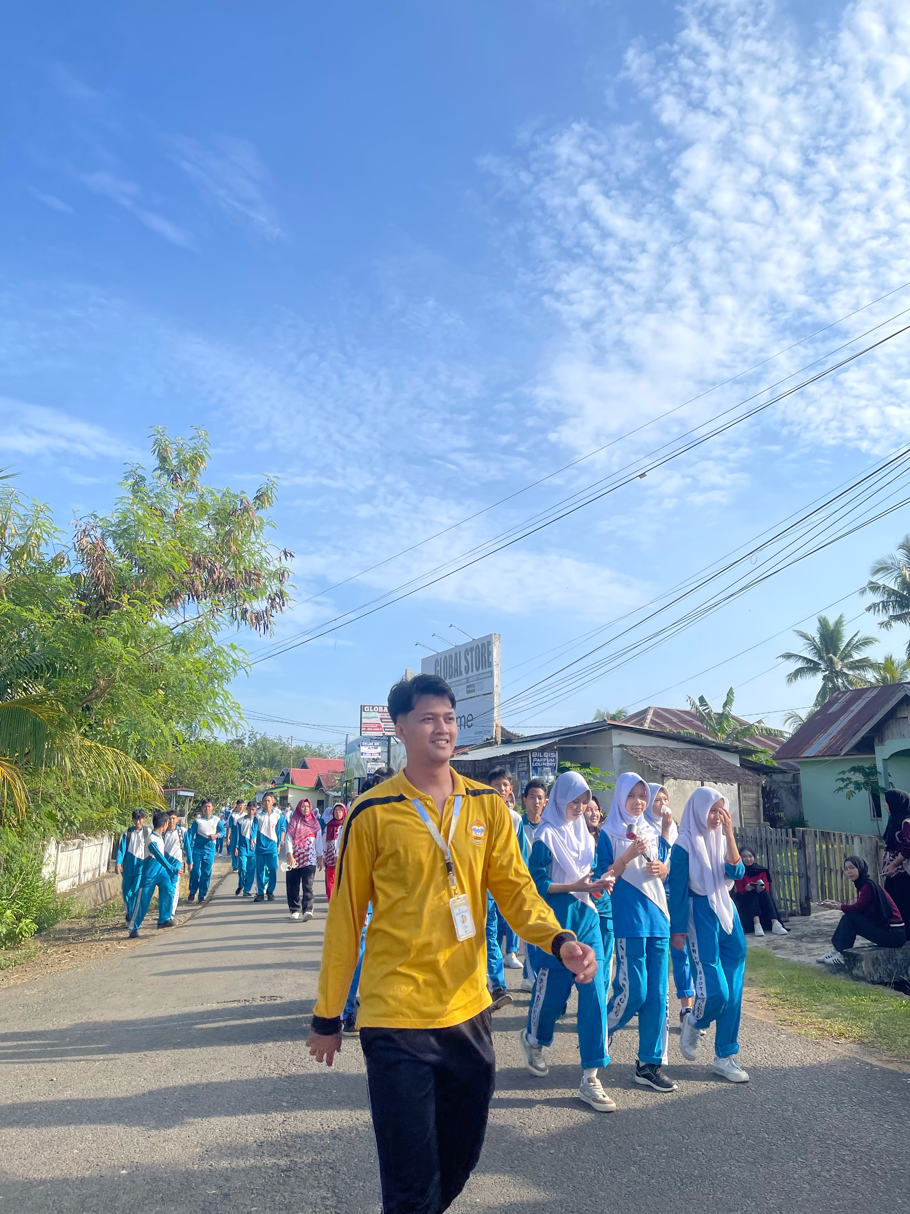 Jalan santai Bersama siswa Sman8 Kota bengkulu