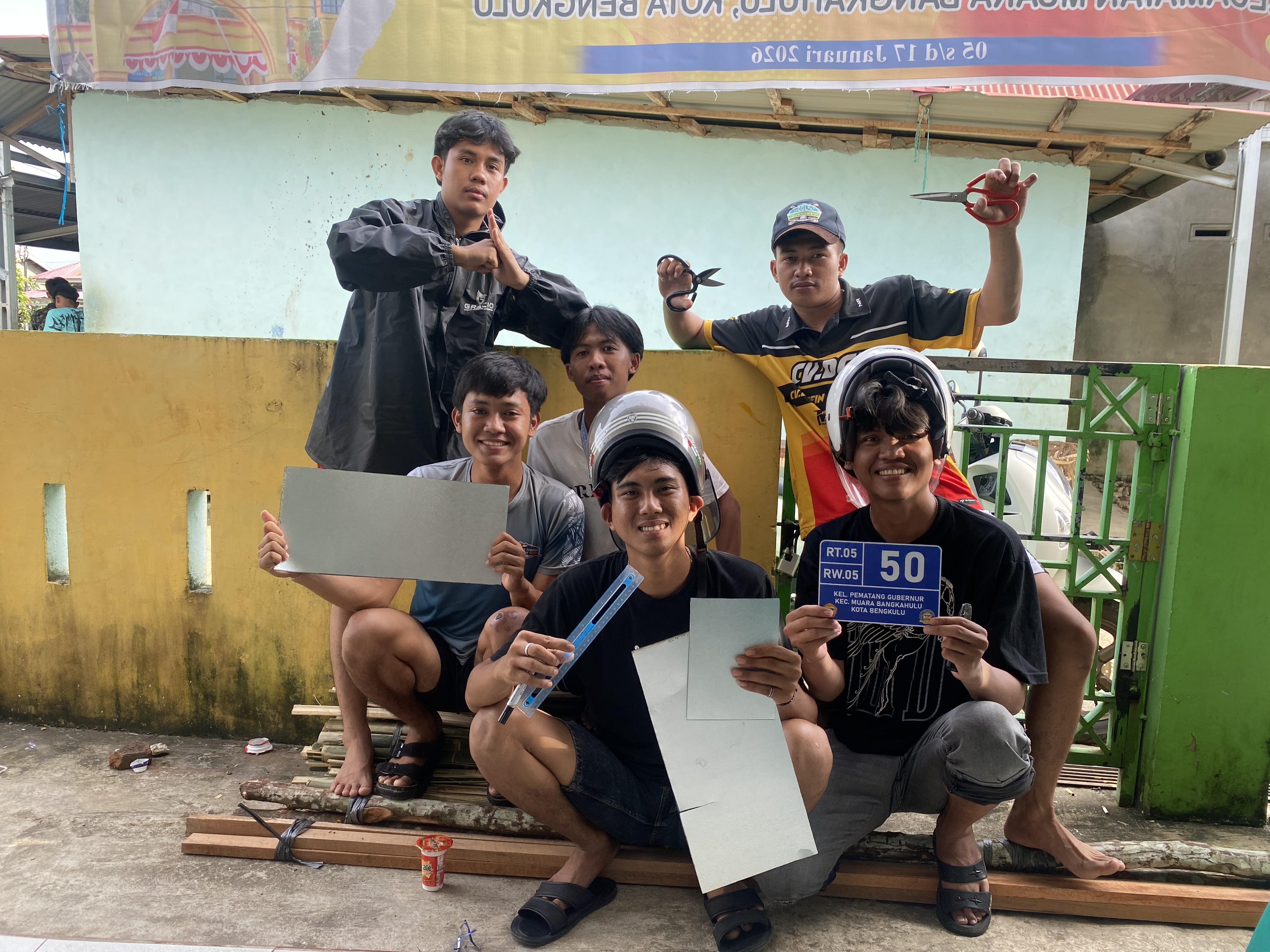 Pembuatan nomor rumah