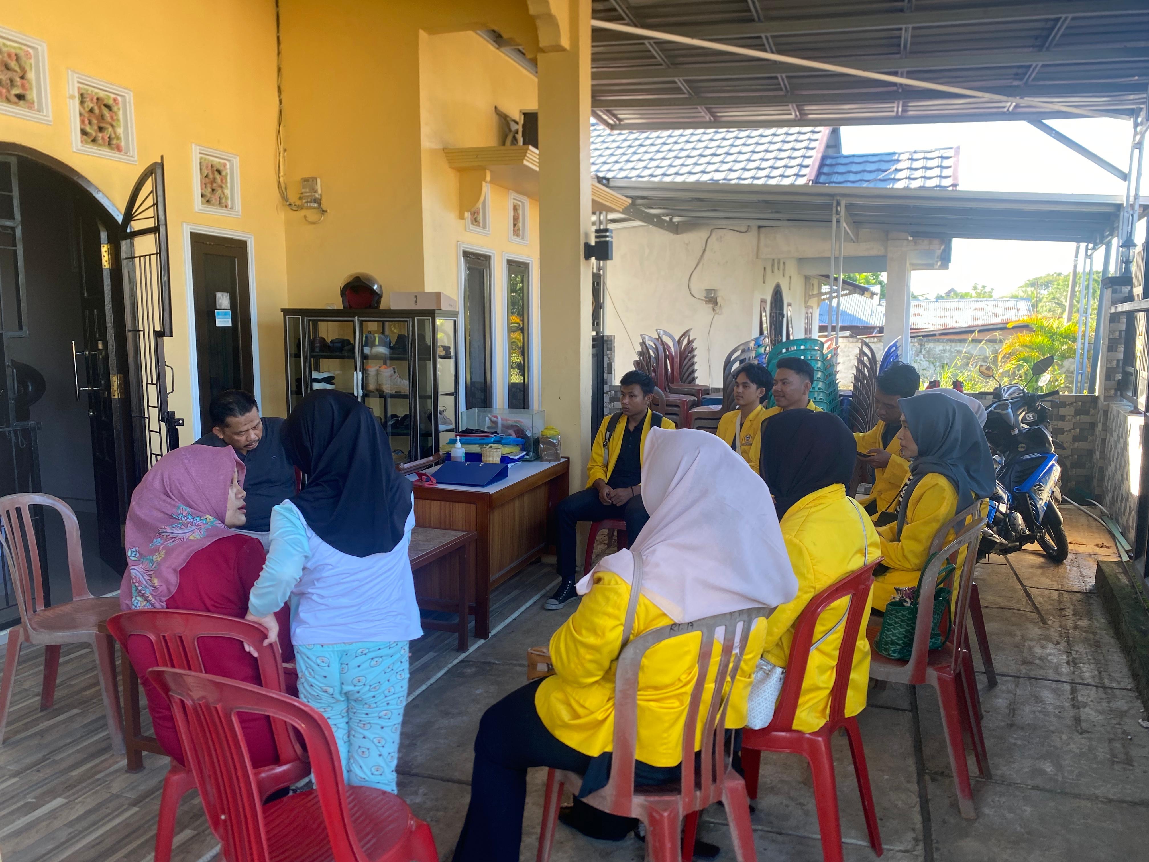 Pertemuan ketua RT 17 bersama DPL pematang gubernur