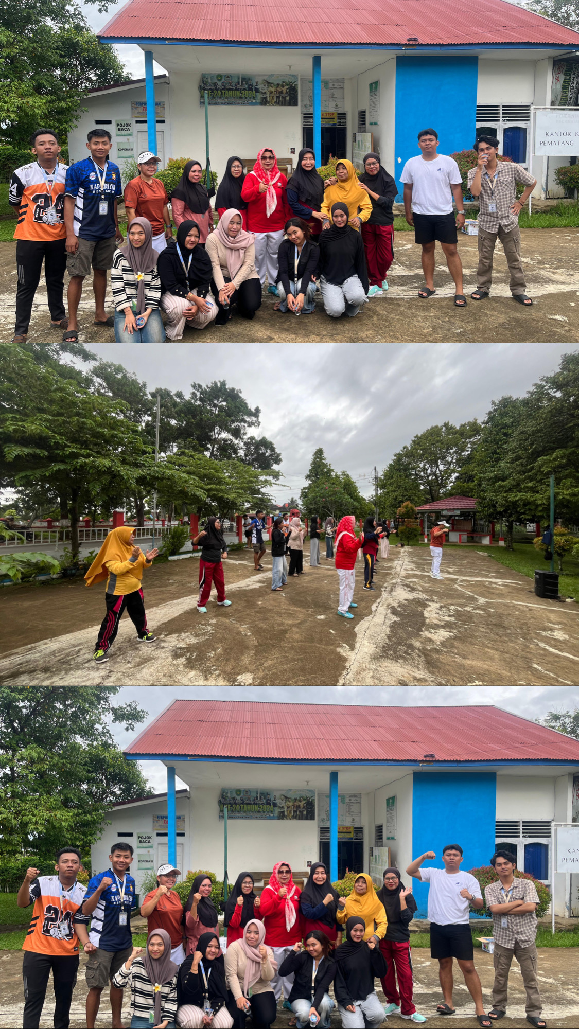 Kegiatan senam  bersama ibuk -ibuk pkk