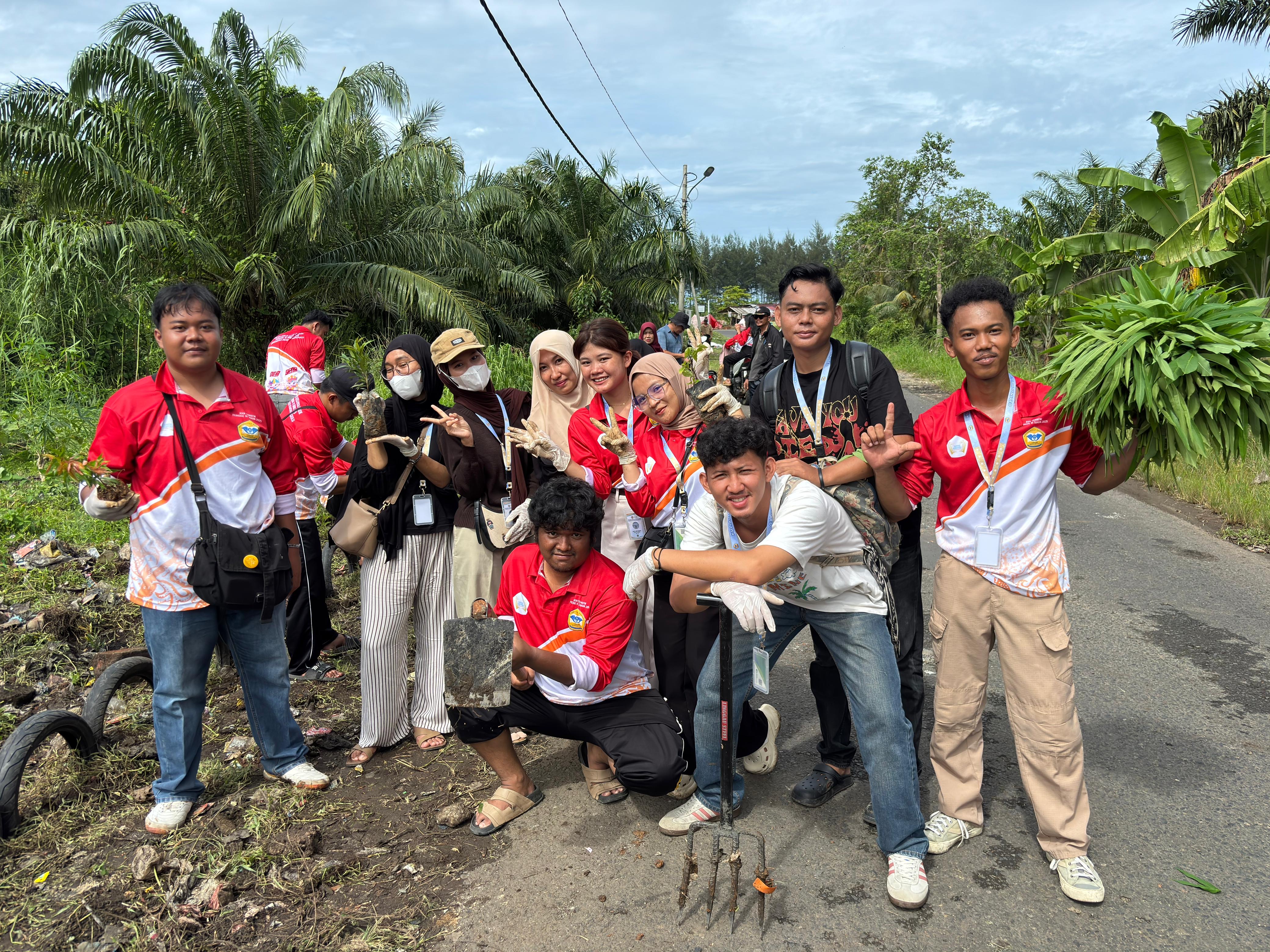 Kebersihan dan membuat taman 