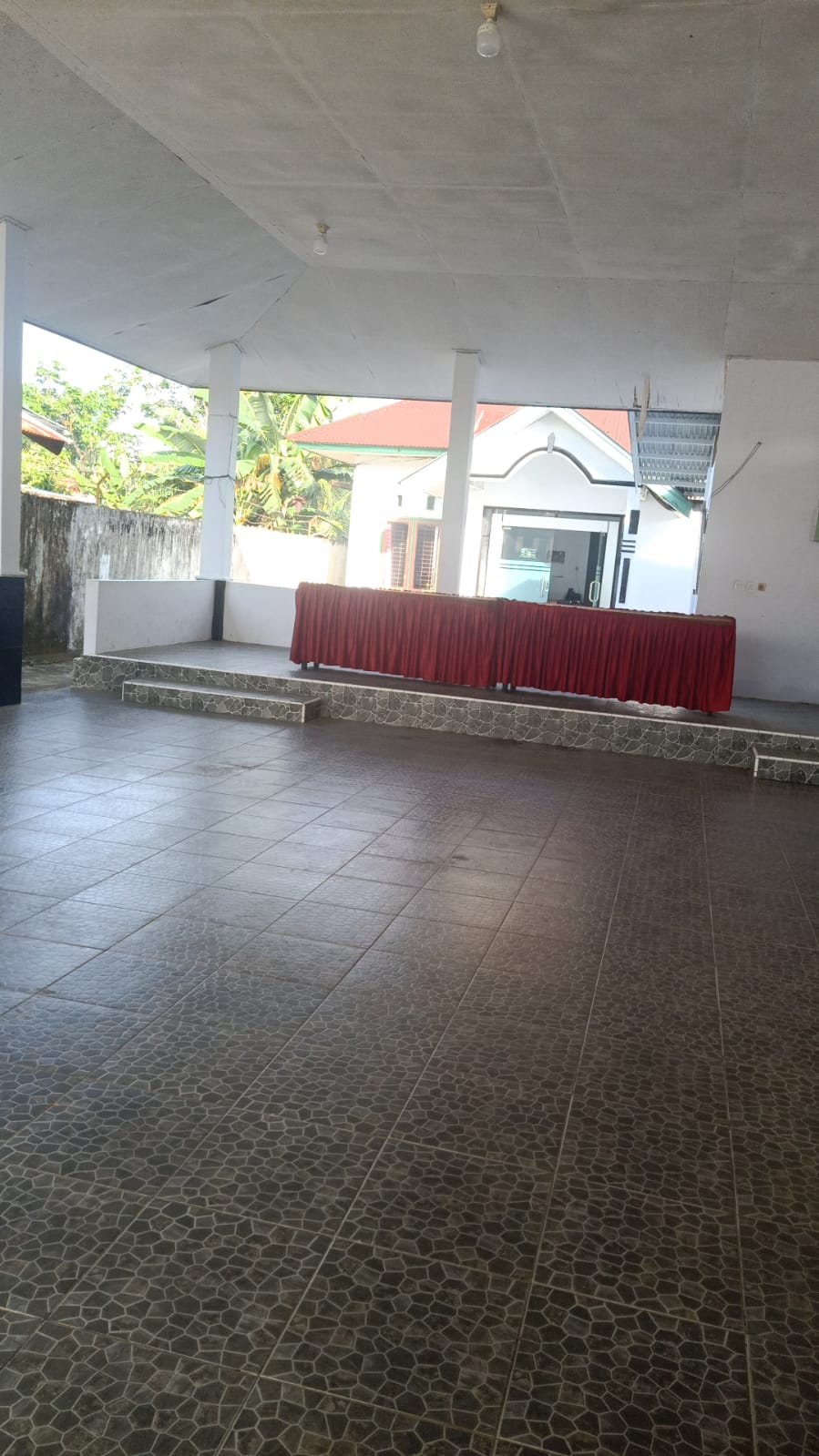 persiapan acara di kantor pasar pedati