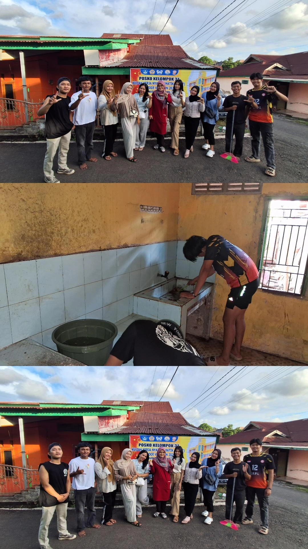 Aksi Bersih Posko KKN-T Kelompok 31
