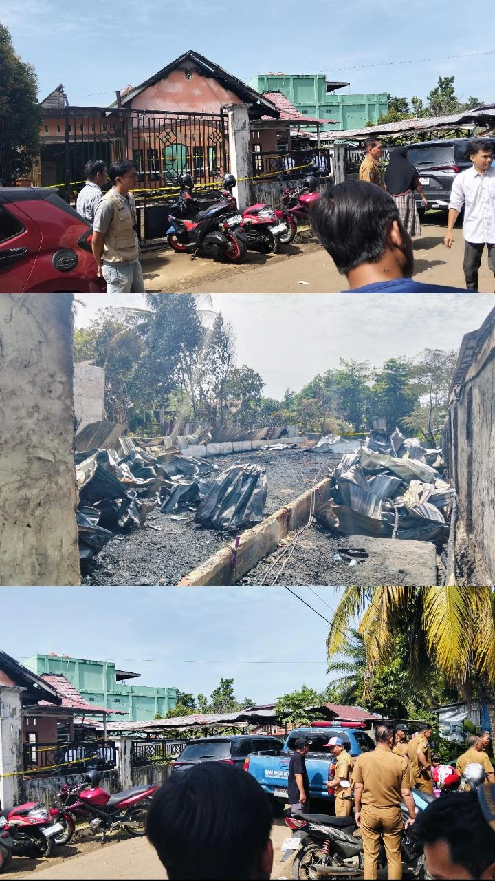 Kunjungan korban kebakaran 