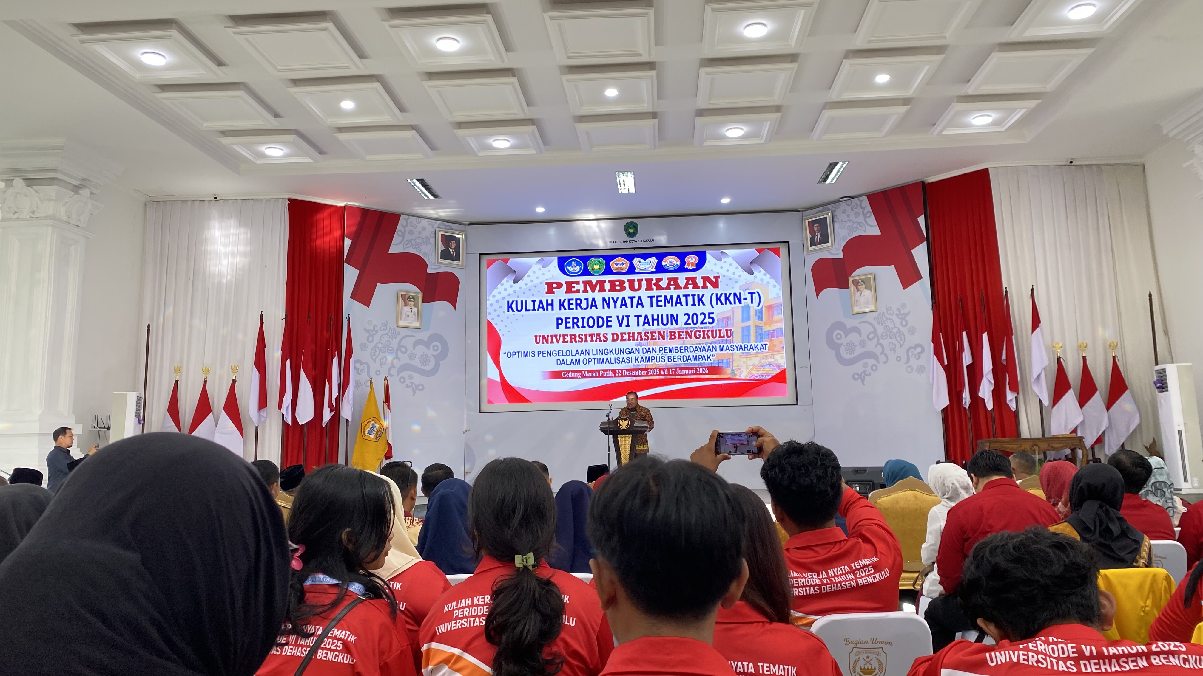 PEMBUKAAN KKN-T DI GEDUNG MERAH PUTIH