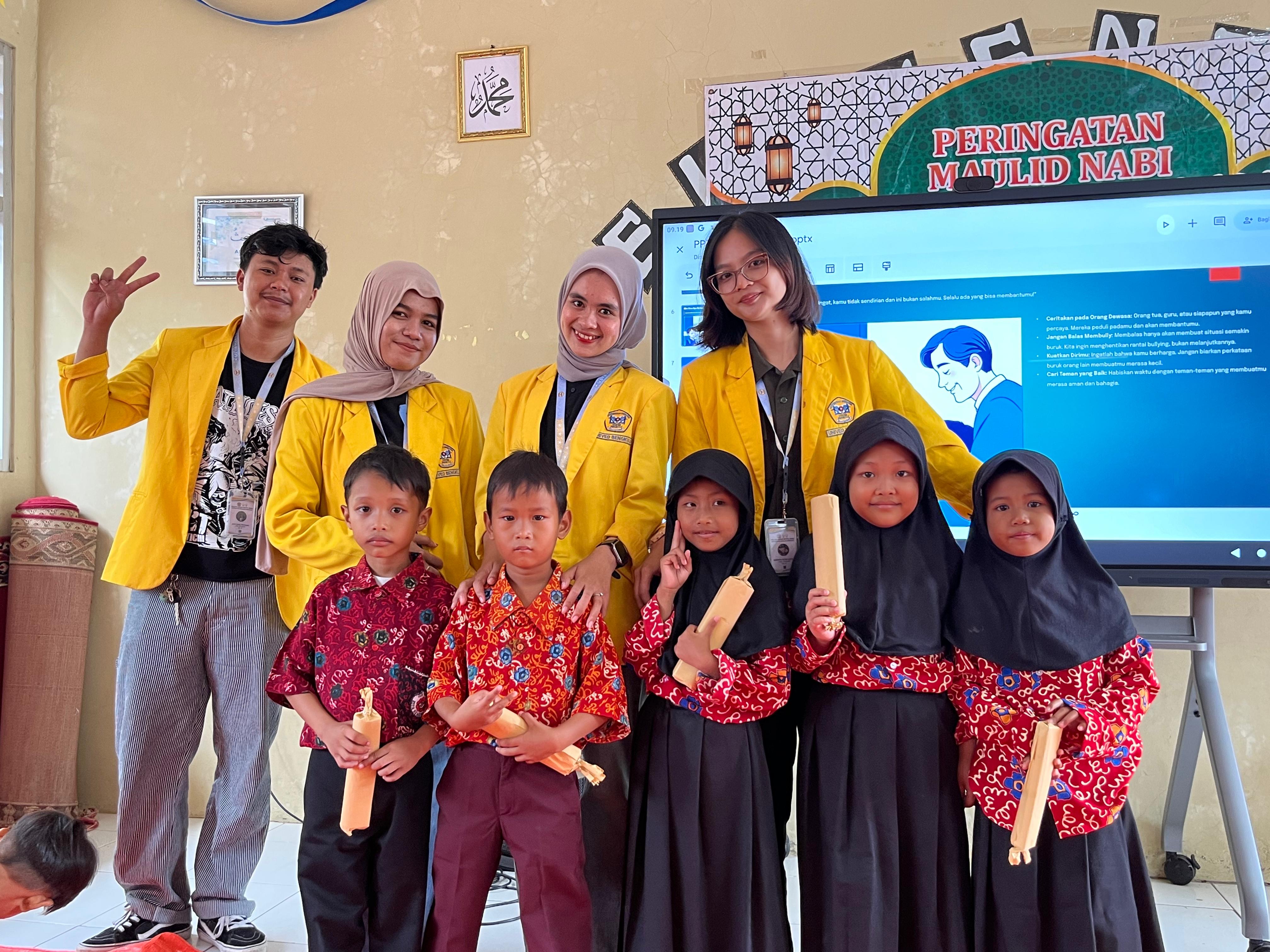 Reward untuk adek yang sudah bisa menjawab pertanyaan tentang bullying