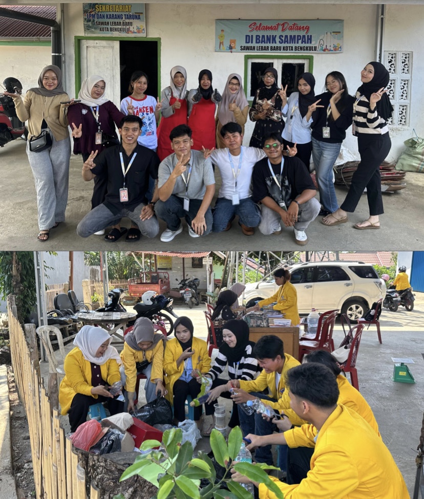 Kegiatan Bank Sampah di Kantor Lurah Sawah Lebar Baru