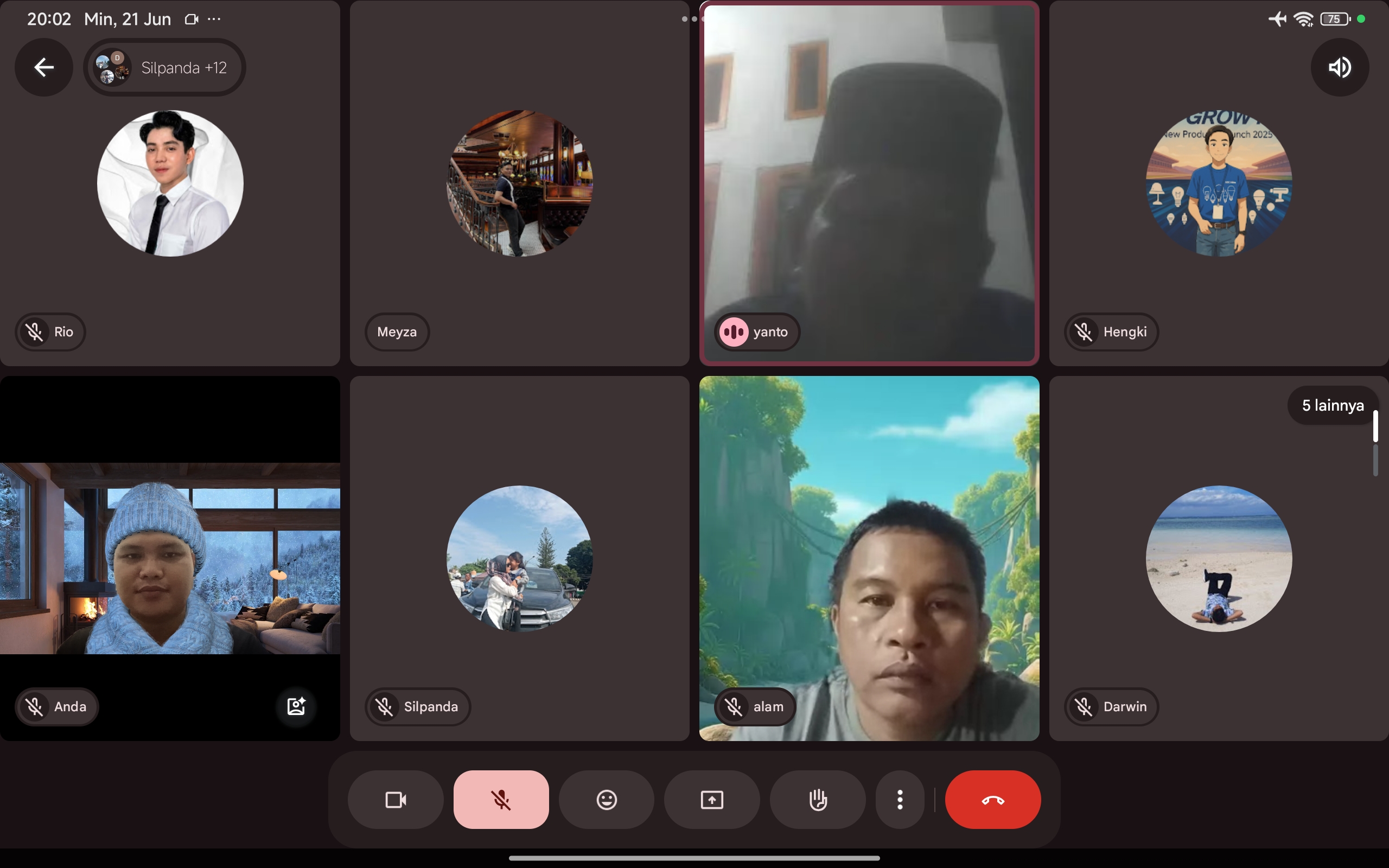 Kegiatan zoom meeting persiapan pembukaan kkn di desa muara betung  4lawang bersama dpl