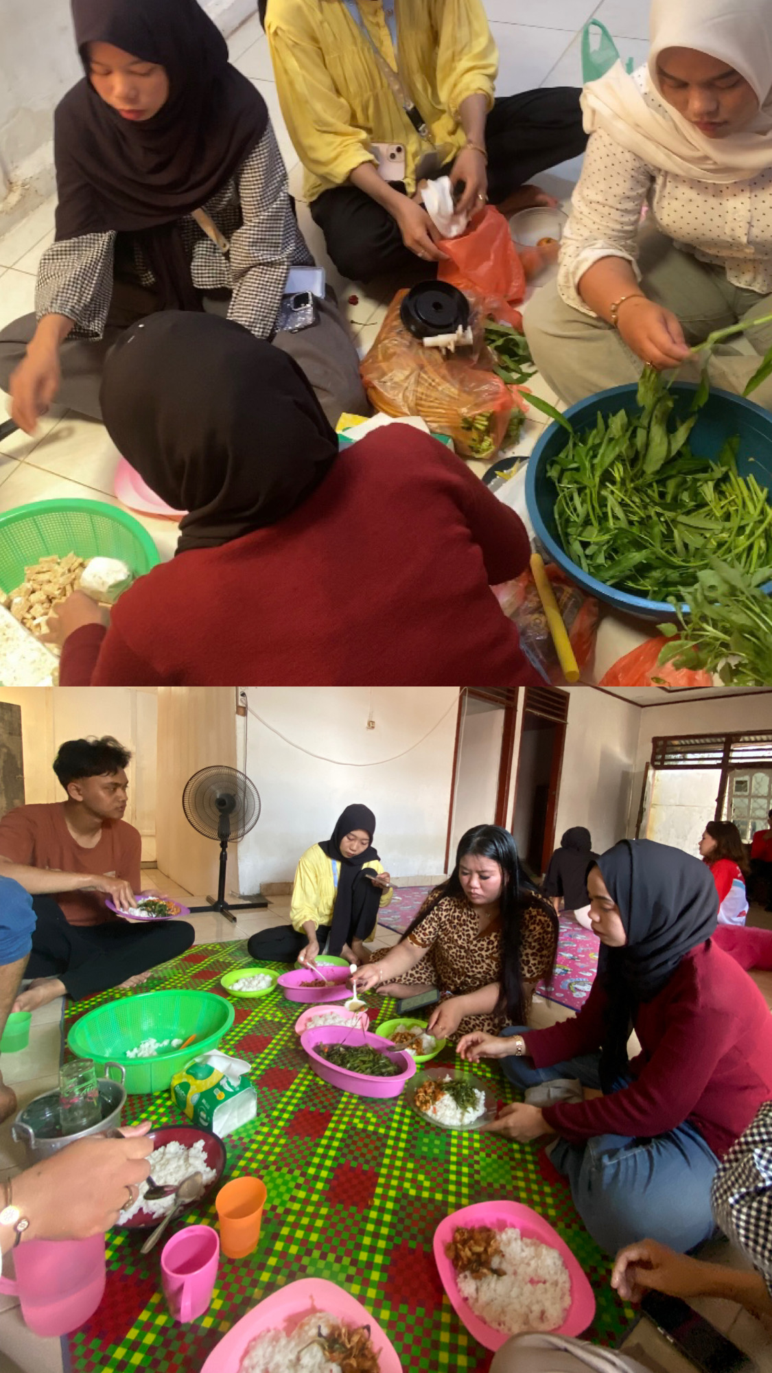 Persiapan Konsumsi dan Makan Bersama Anggota Tim Kelompok 13