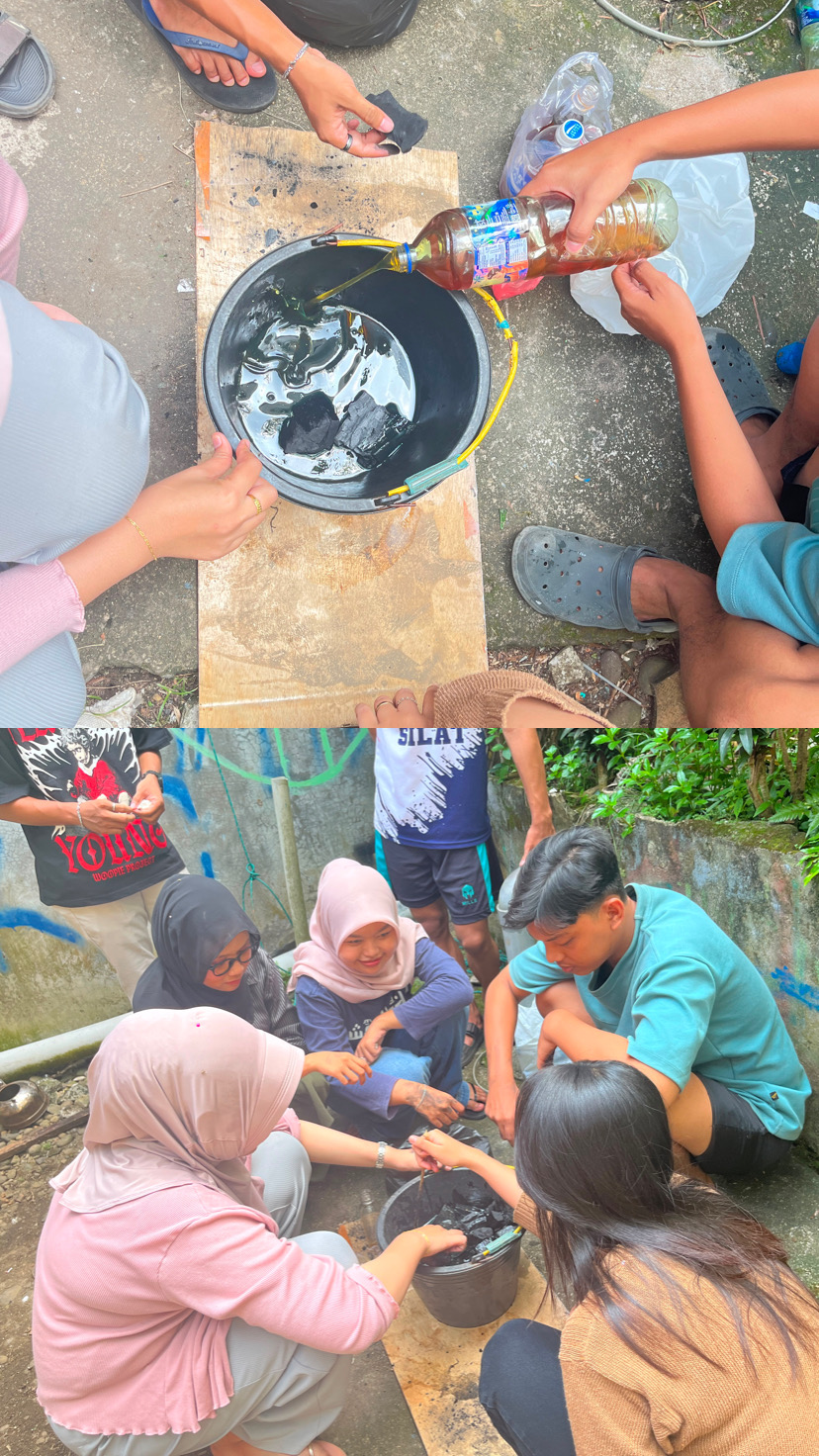 PERSIAPAN BAHAN UNTUK PEMBUATAN LILIN.