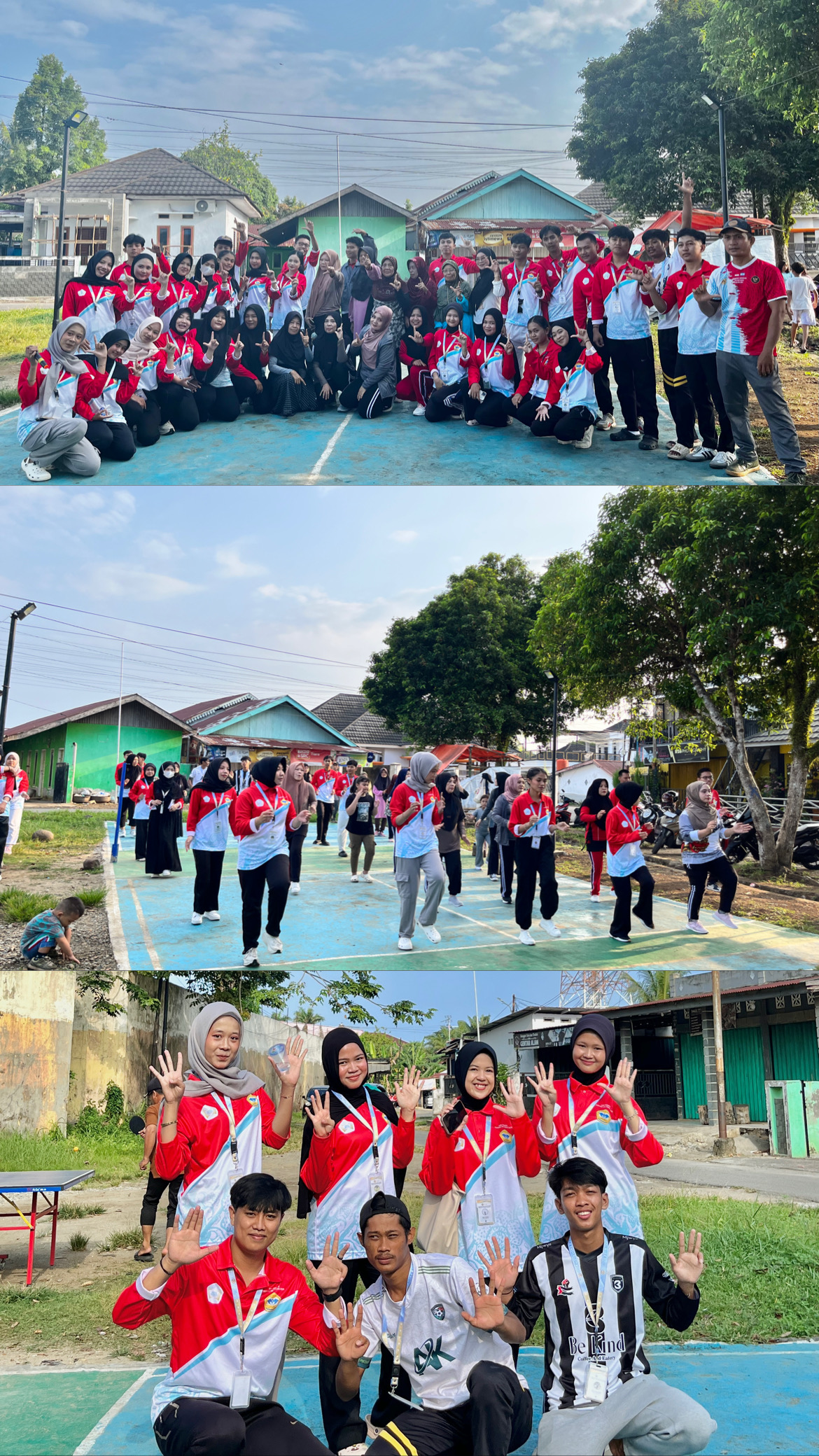 Senam bersama antar Rt 