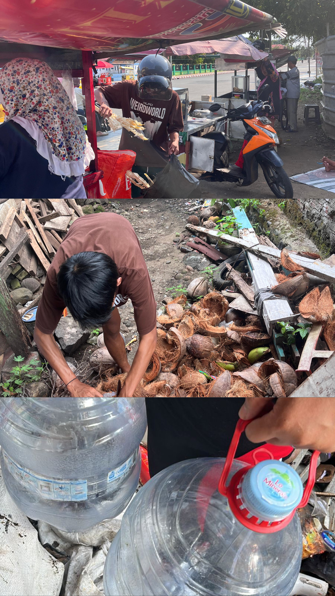 Persiapan Bahan Pembuatan Pupuk Kompos kelompok 9