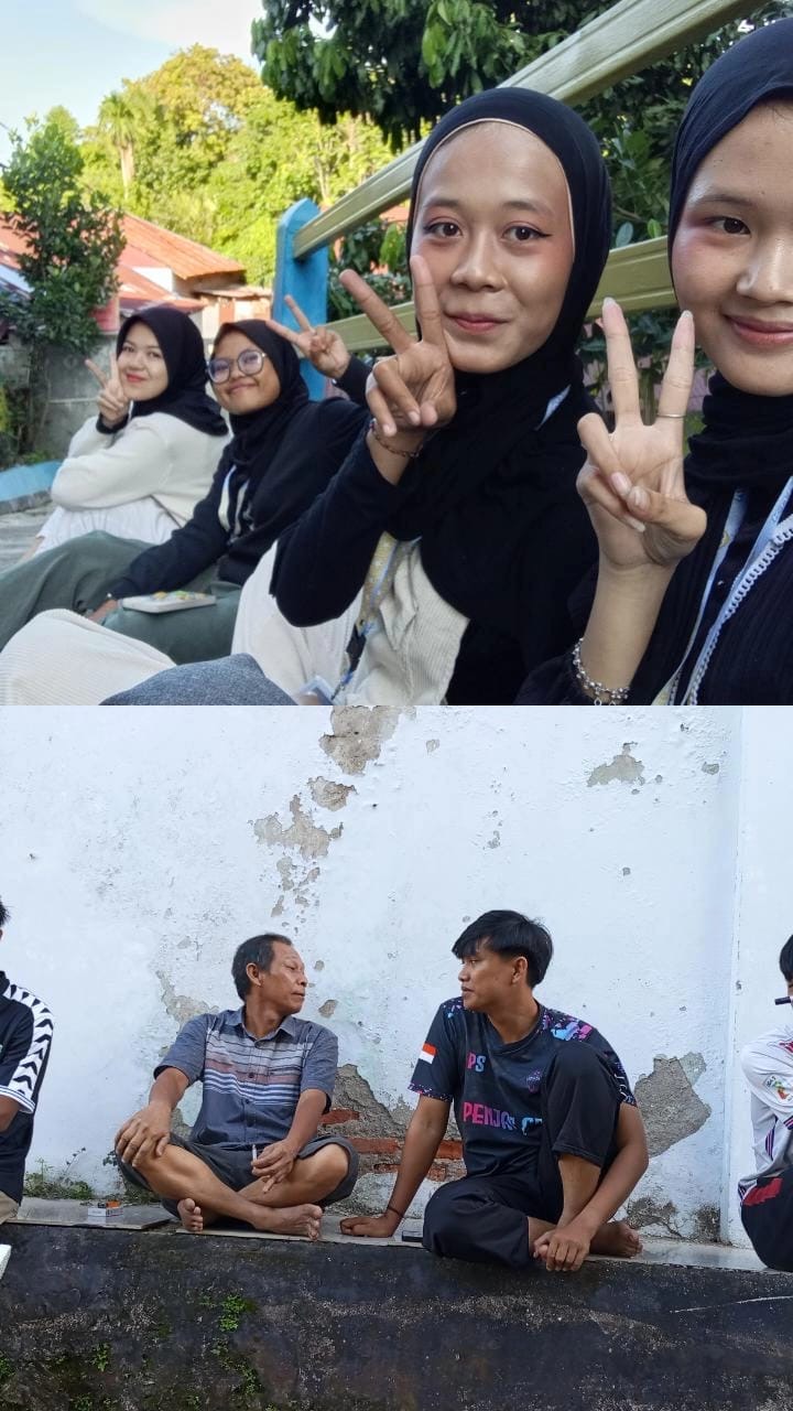Silaturaluni Sore KKN Kelompok 9 dengan Bapak RT 07