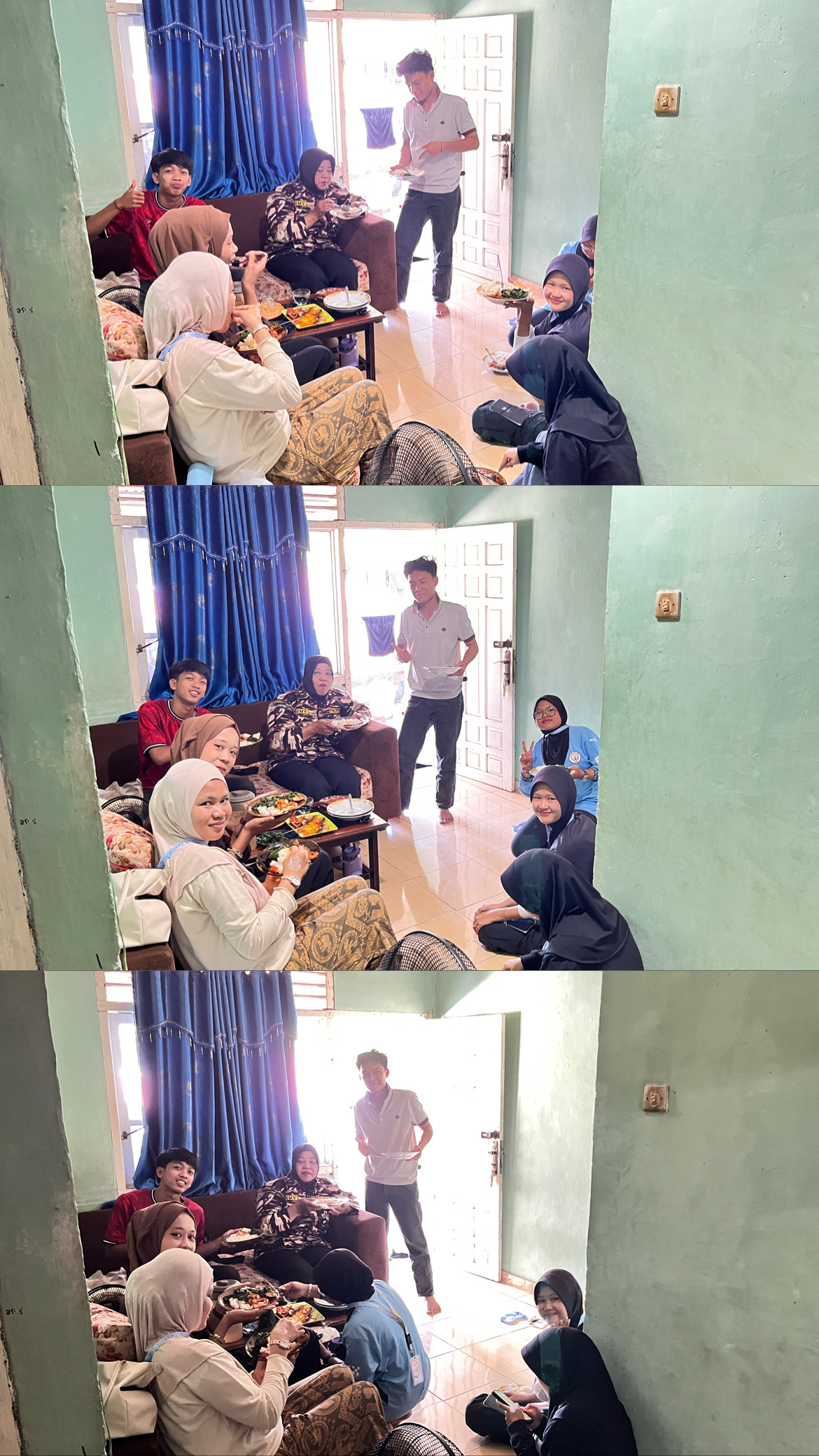 Makan Stang Bersama DPL KKN Kelompok 9 di Posko Rt 07