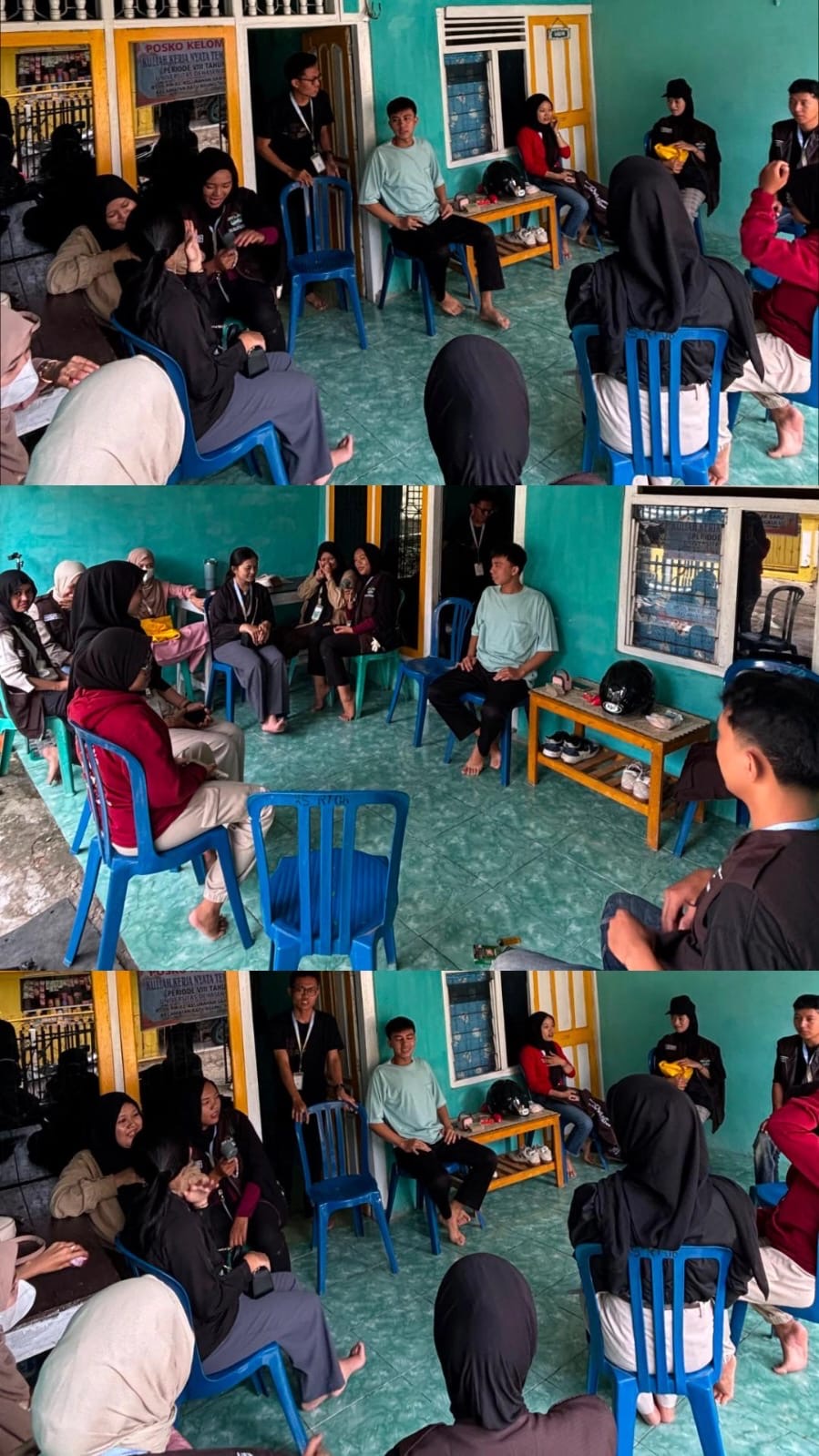 Kelompok 6 & Kelompok Diskusi Kolaborasi KKN 9 di Posko KKN