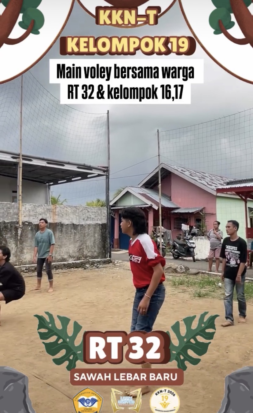 BERMAIN VOLI BERSAMA WARGA RT 32