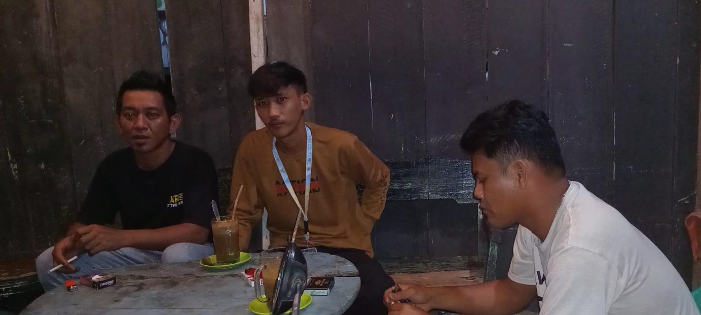 Silaturahmi dengan pemuda Desa Gelumbang Kec Kota Manna