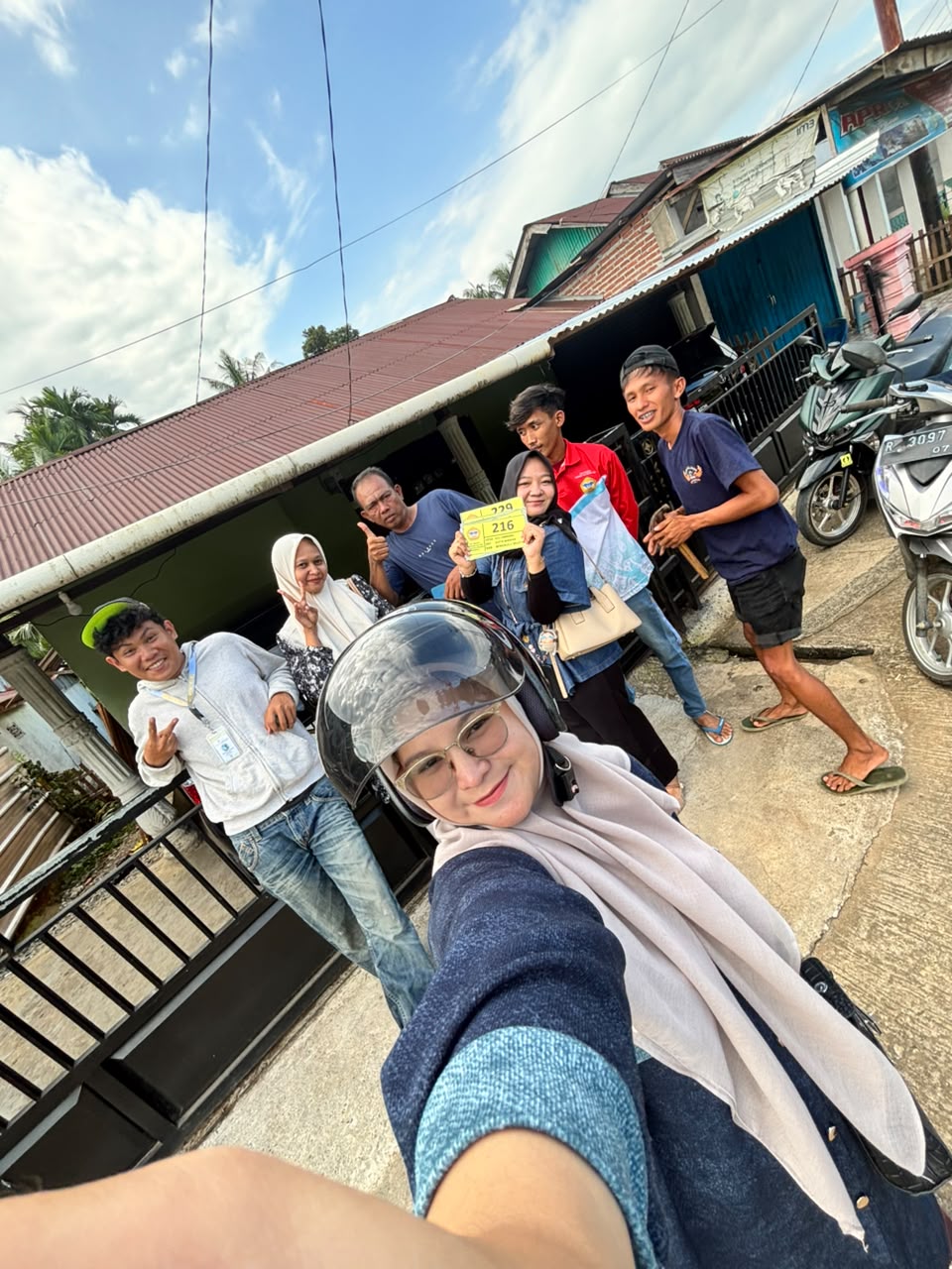 Persiapan berangkat dalam memasang no rumah