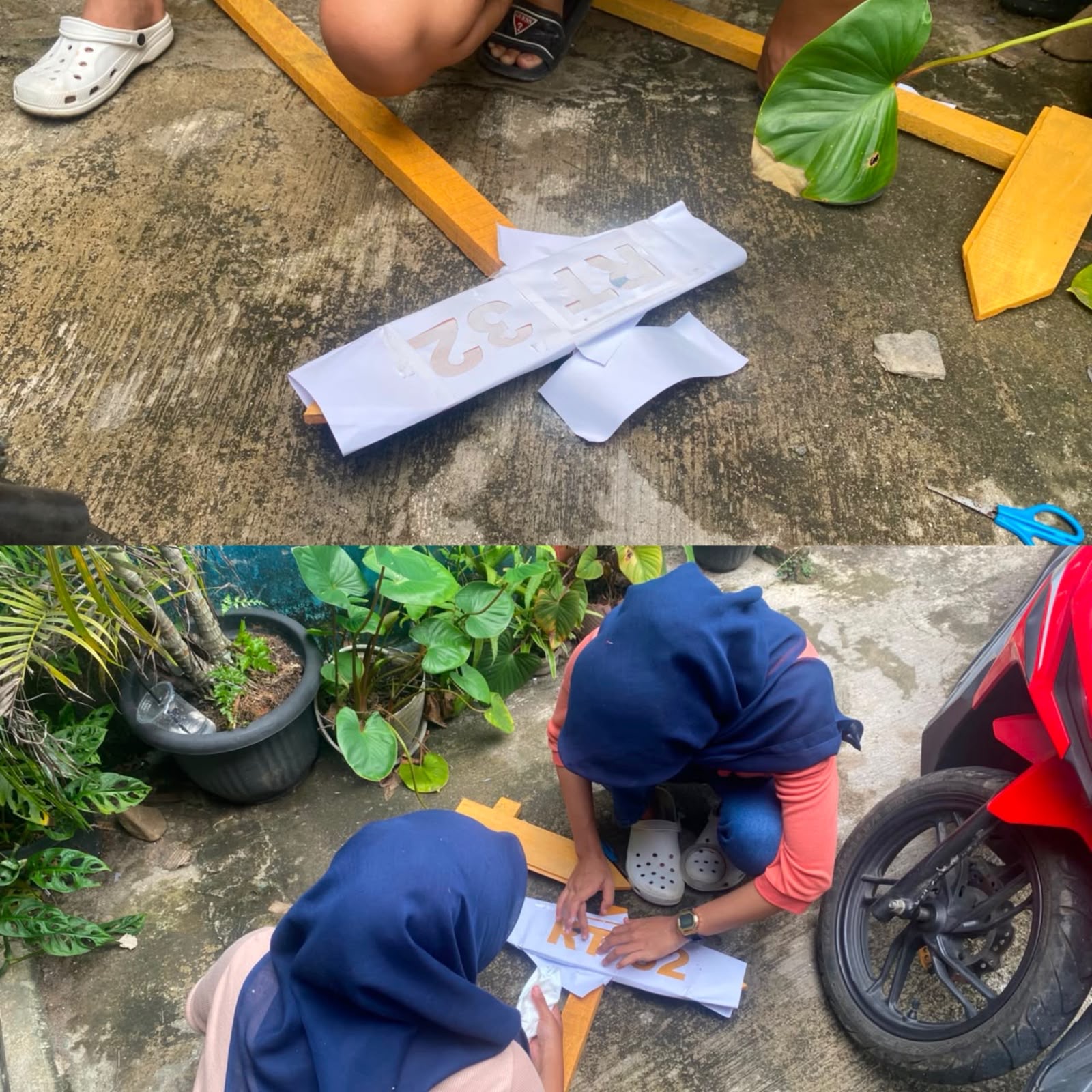 pengecatan papan penunjuk jalan