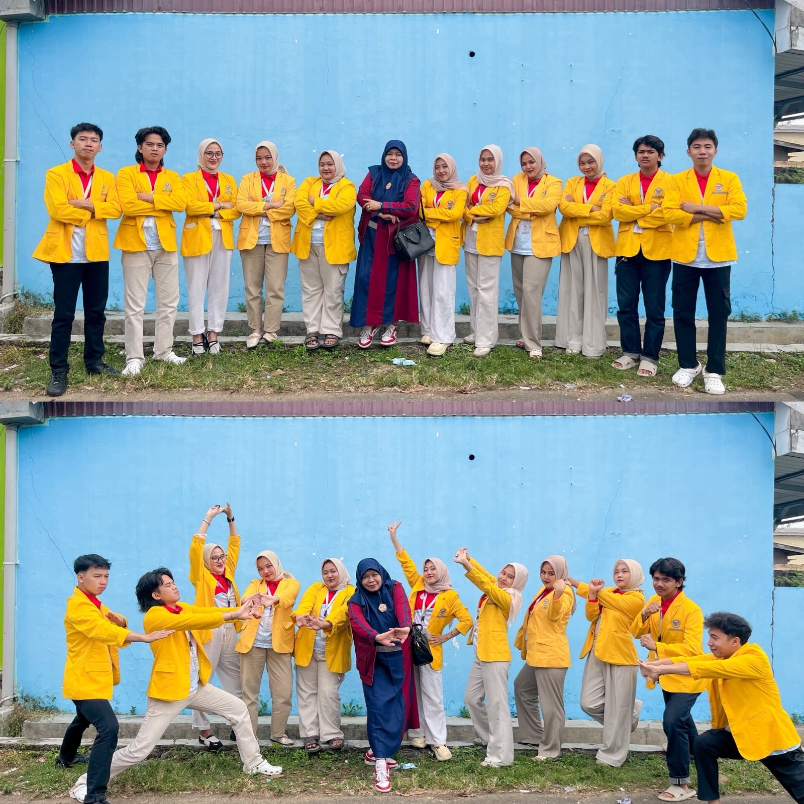 Foto bersama dan kordinasi lapangan bersama DPL