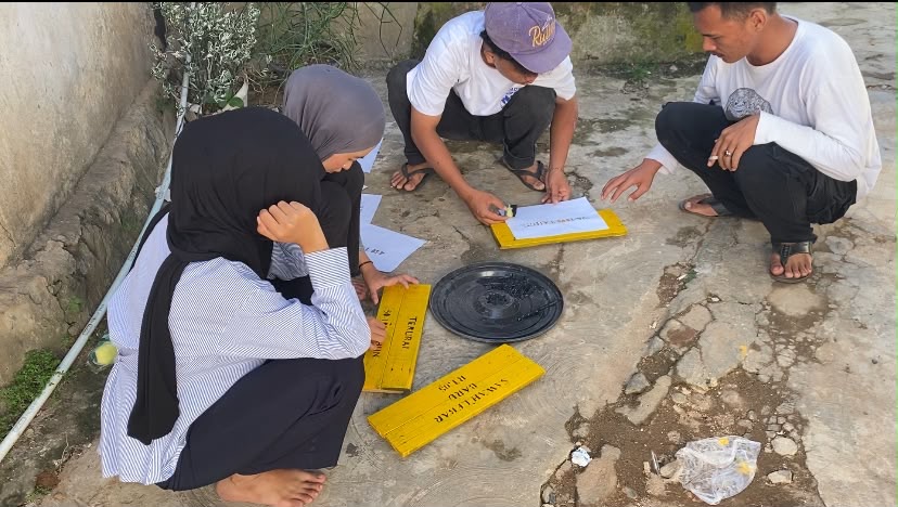 persiapan pembuatan papan edukasi
