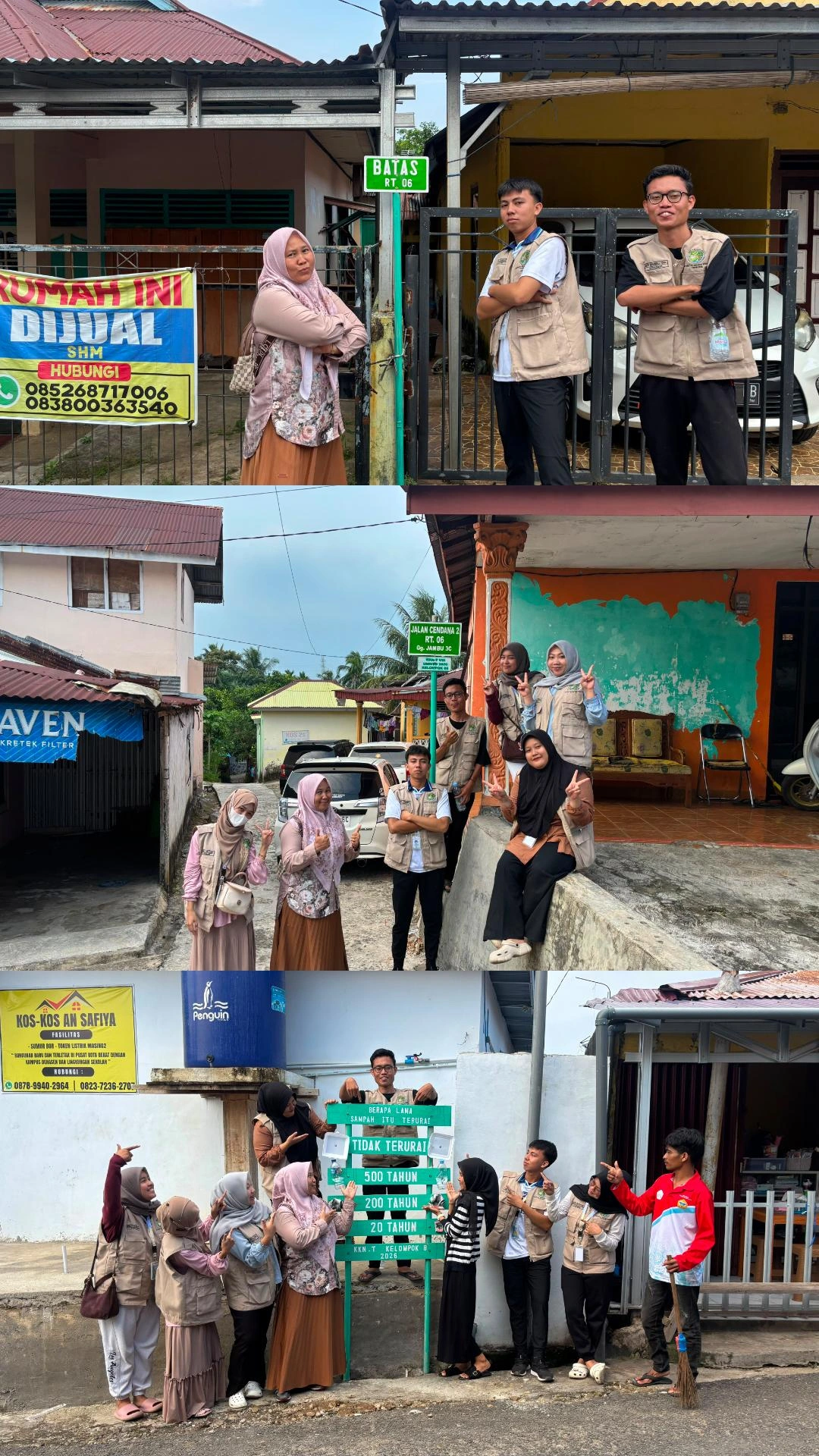 Dokumentasi bersama DPL Selesai pemasangan proker