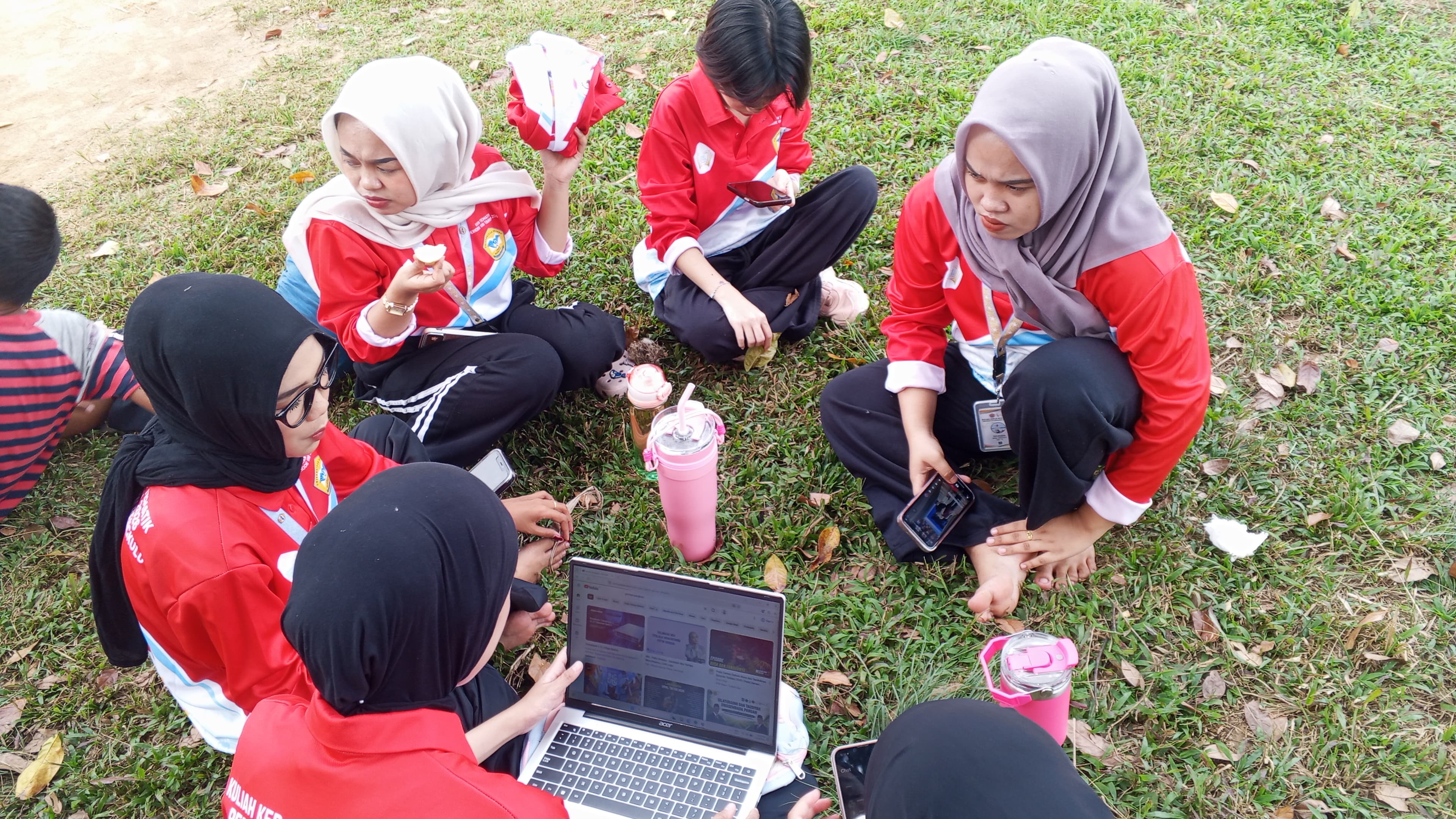 Persiapan senam sore