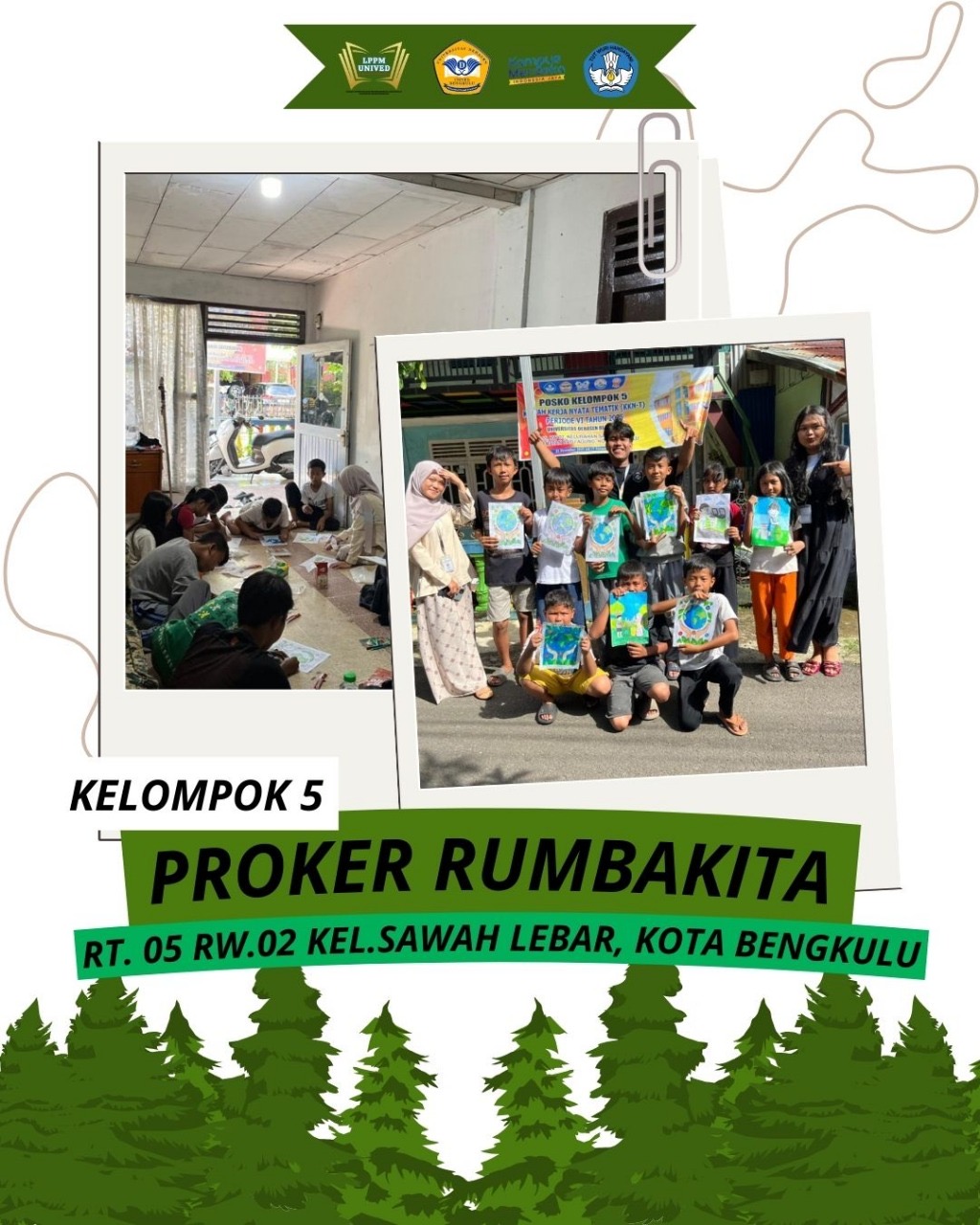 Mewarnai bersama anak anak rt 05 rw 02