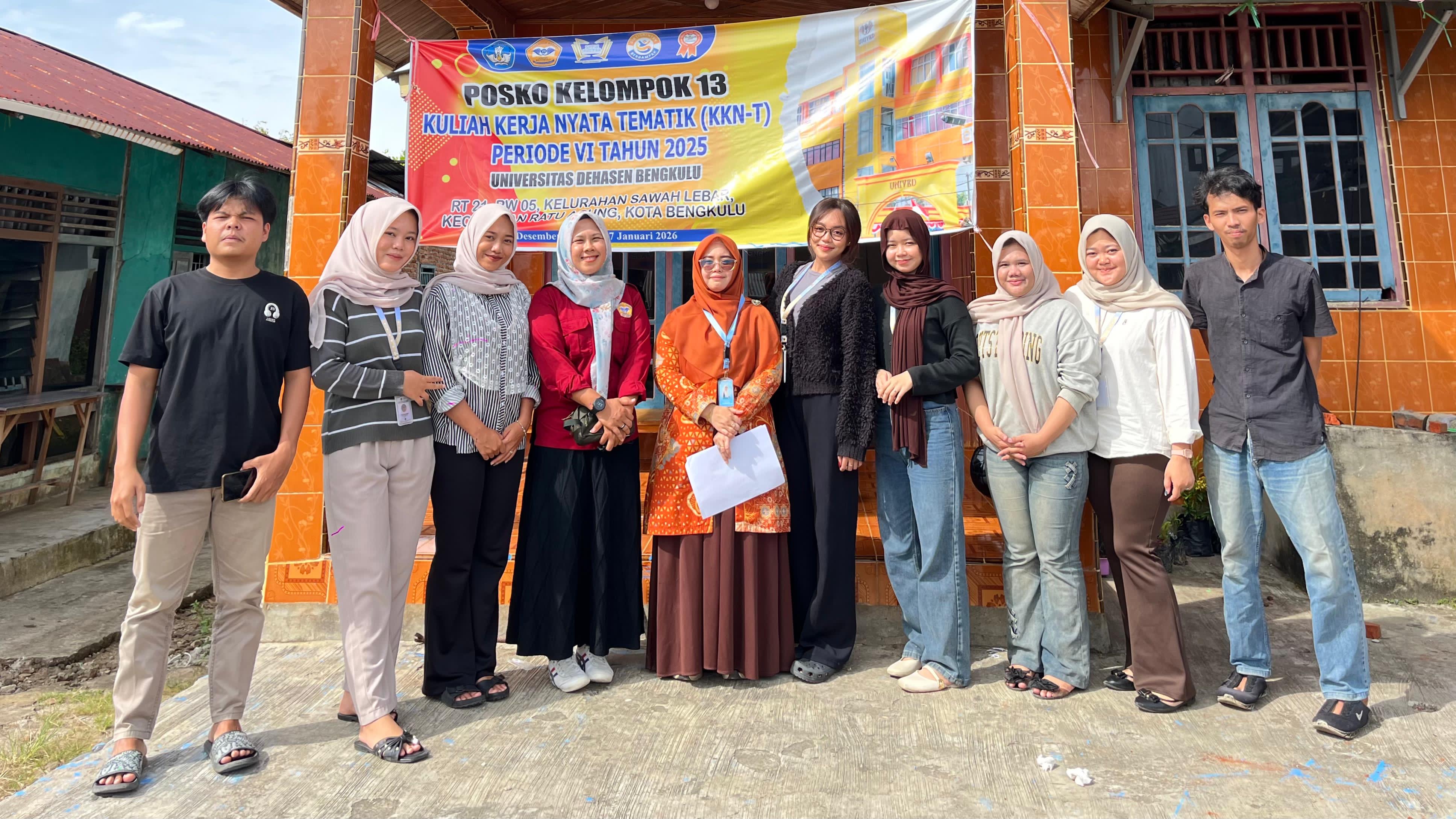 KUNJUNGAN TIM MONITORING LPPM KE POSKO KELOMPOK 13 