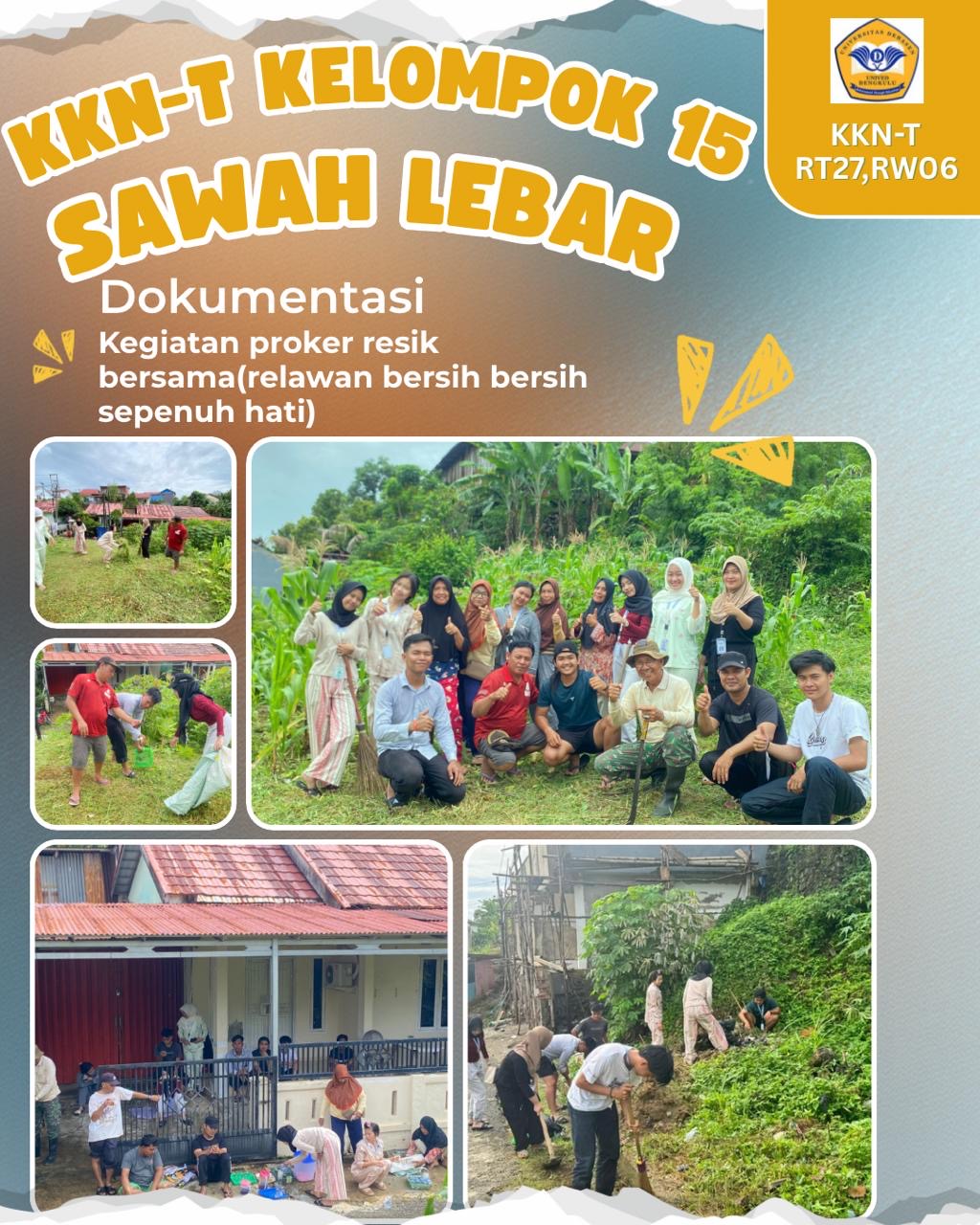 RESIK BERSAMA (RELAWAN BERSIH-BERSIH SEPENUH HATI