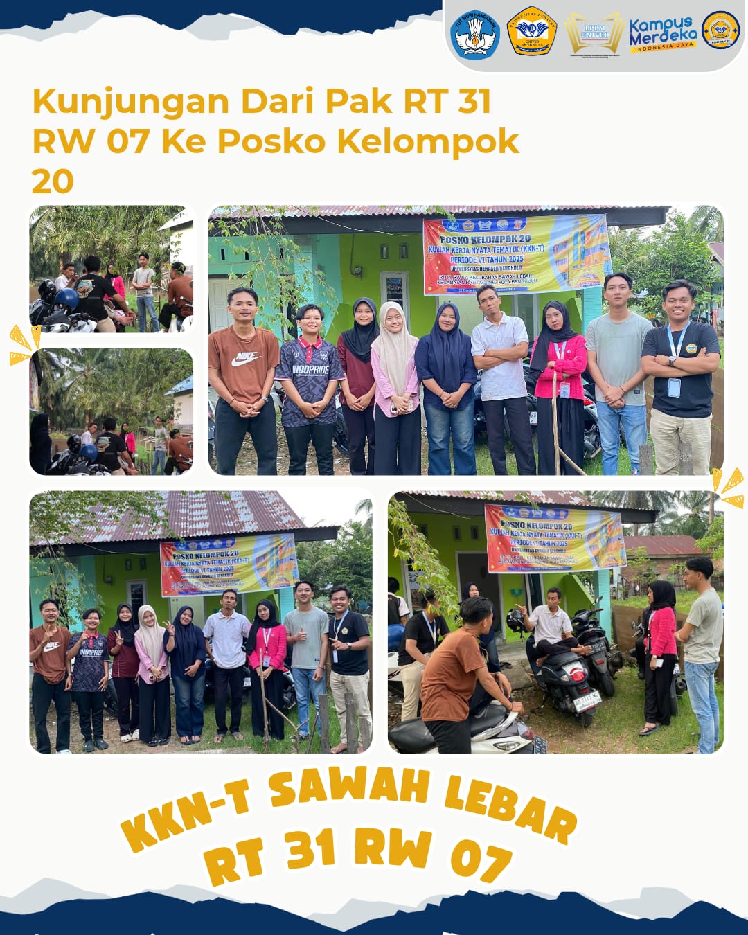 Pak rt 31 mengunjungi kelompok 31