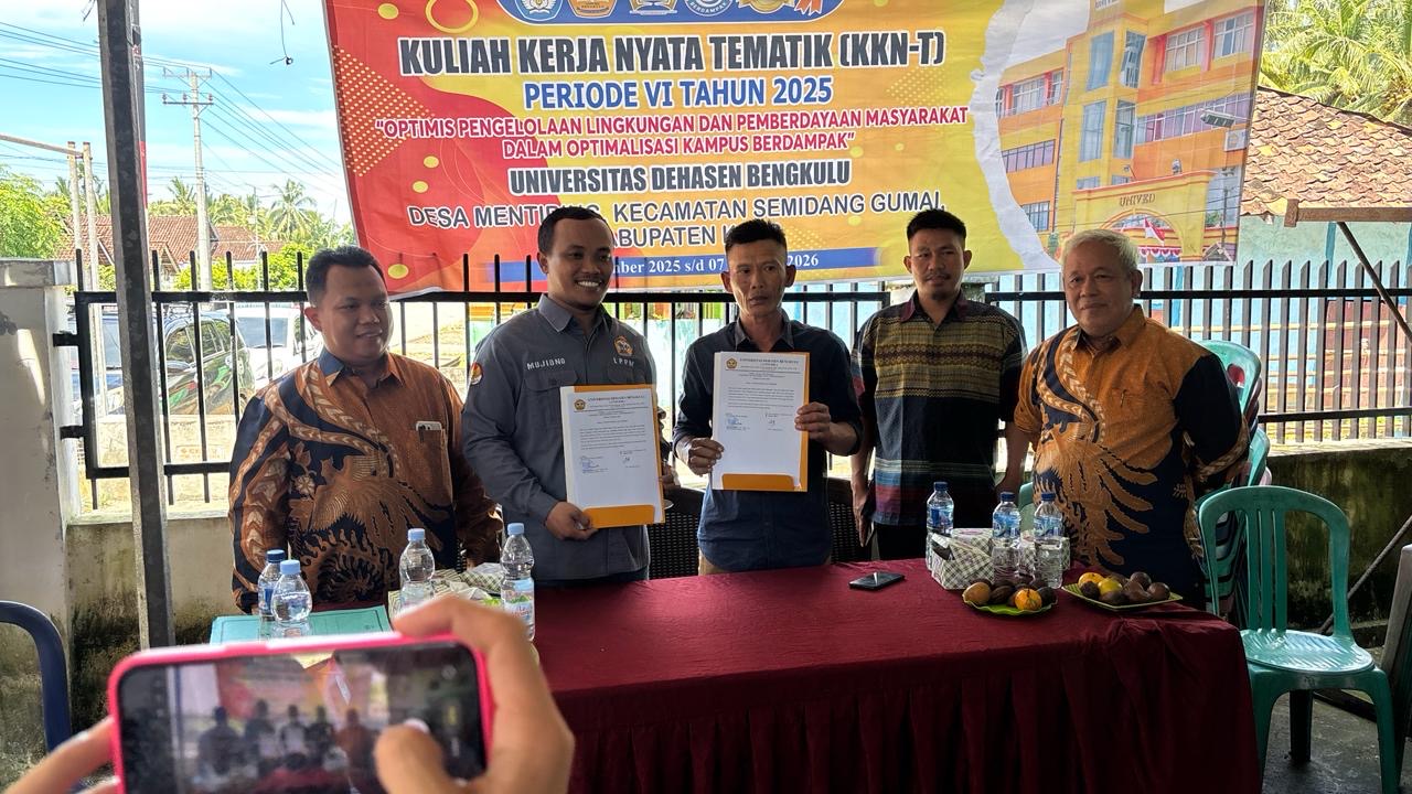 Pembukaan kegiatan KKN-T Periode VI Universitas Dehasen Bengkulu
