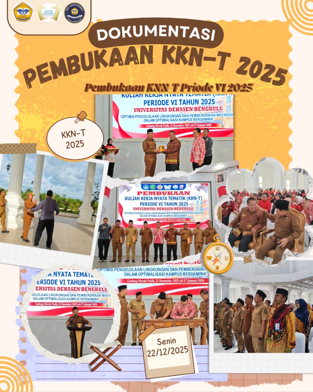 Pembukaan KKNT Priode VI di Gedung Merah putih