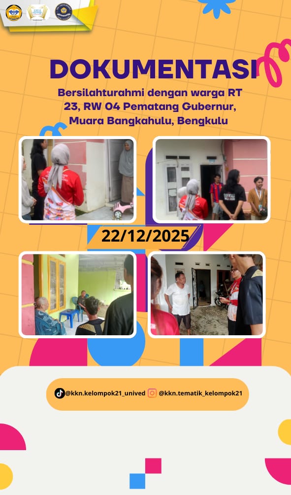 Bersilaturahmi dengan warga RT 23 ,Rw 04 Pematang Gubernur