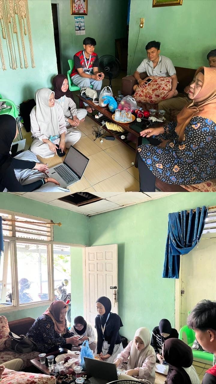 Kunjungan DPL kedua ke posko KKN kelompok 9 di rt 07 sawah lebar baru