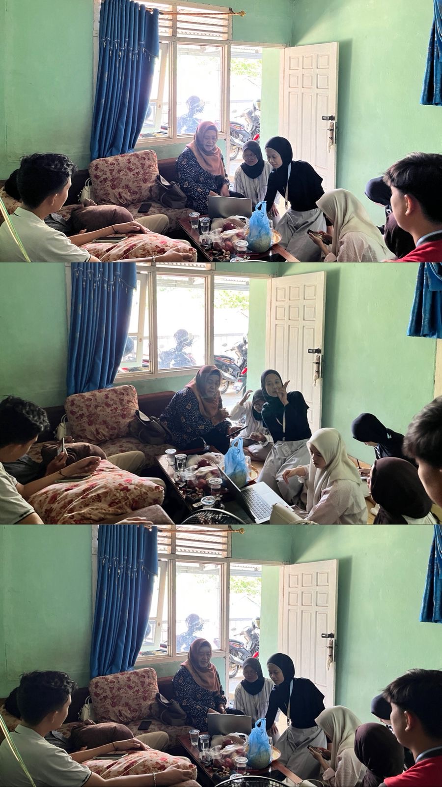 Kunjungan DPL Kedua & pengecekan program kerja KKN kelompok 9 di RT 07 sawah lebar baru