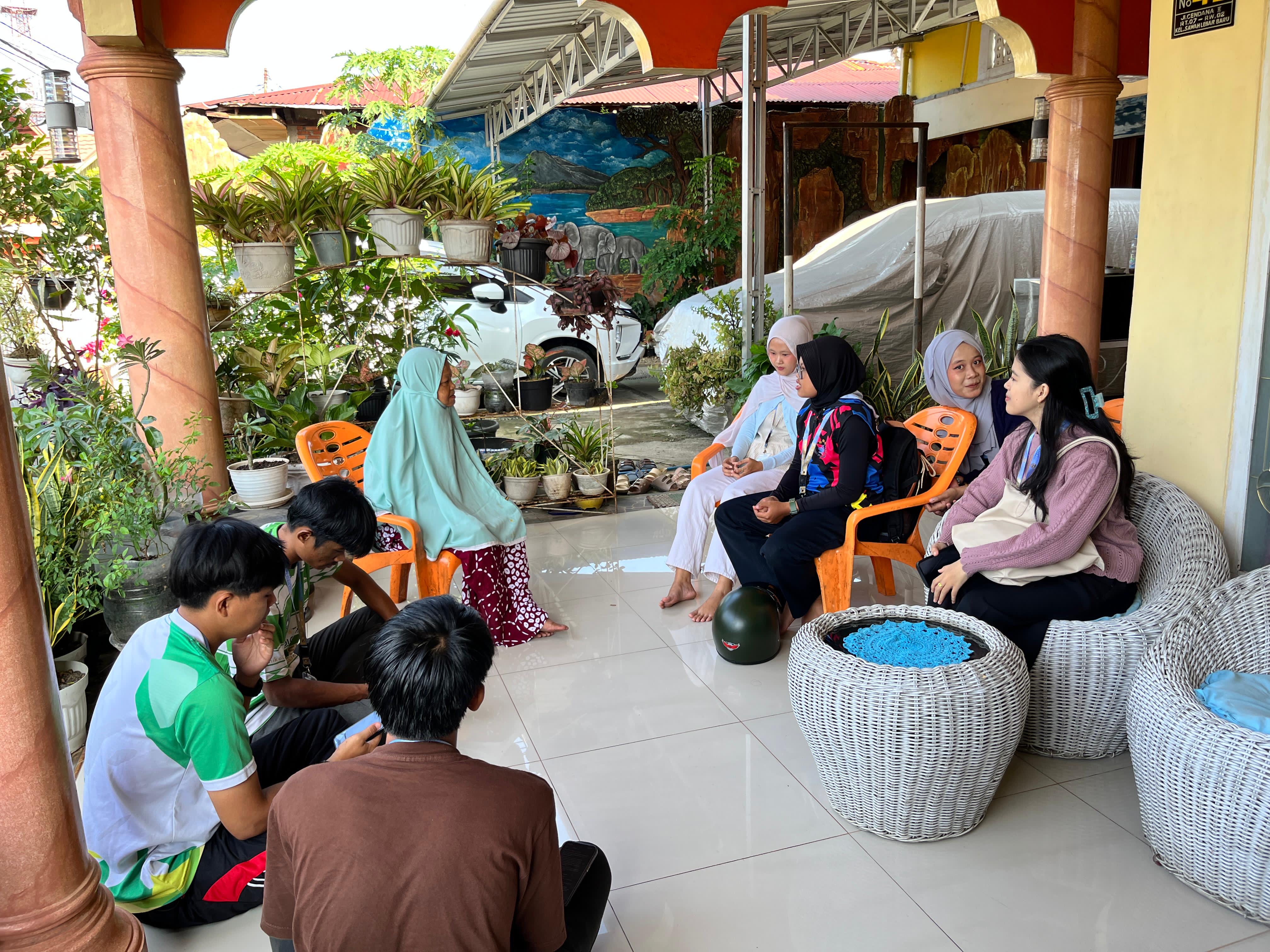 Kunjungan kedua kerumah warga RT 07 dari kelompok 9